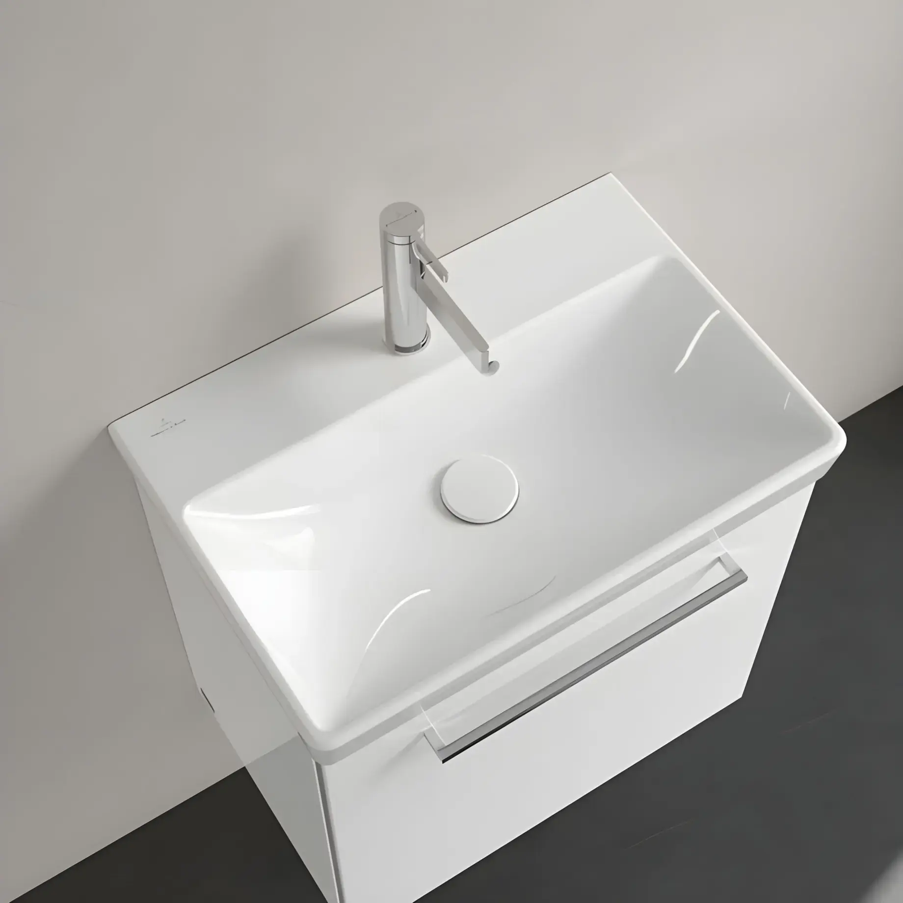 Умивальник Avento Villeroy & Boch 4A005501 — бічний ракурс