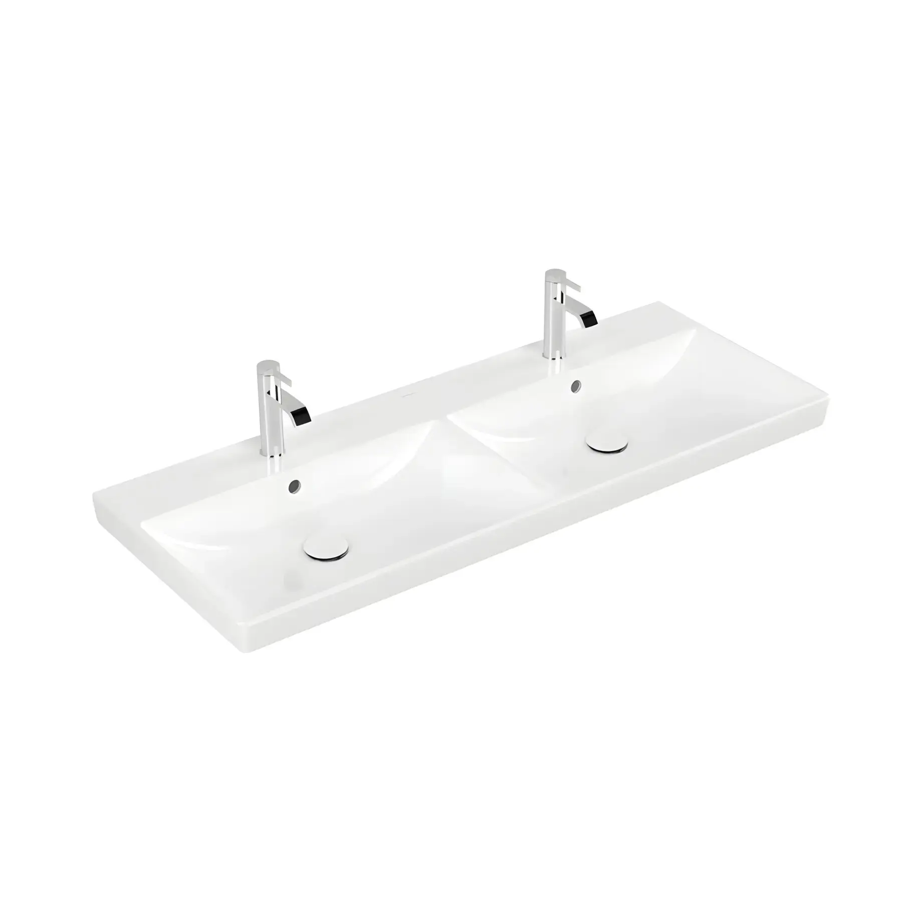 Умивальник Avento Villeroy & Boch 4A23CK01 Alpine White 120 x 47 см — вид на білому тлі