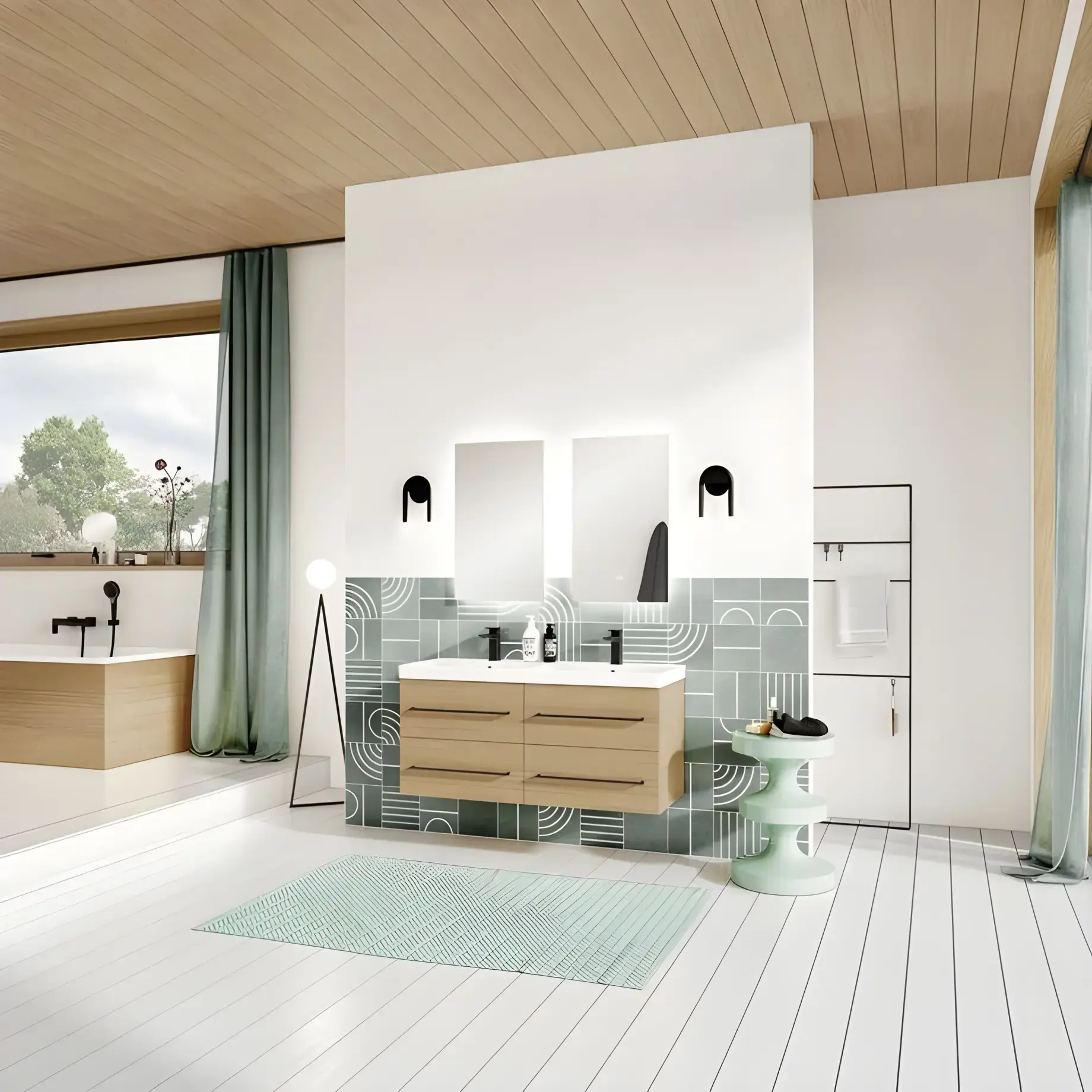 Умивальник Avento Villeroy & Boch 4A23CK01 — деталь крупним планом