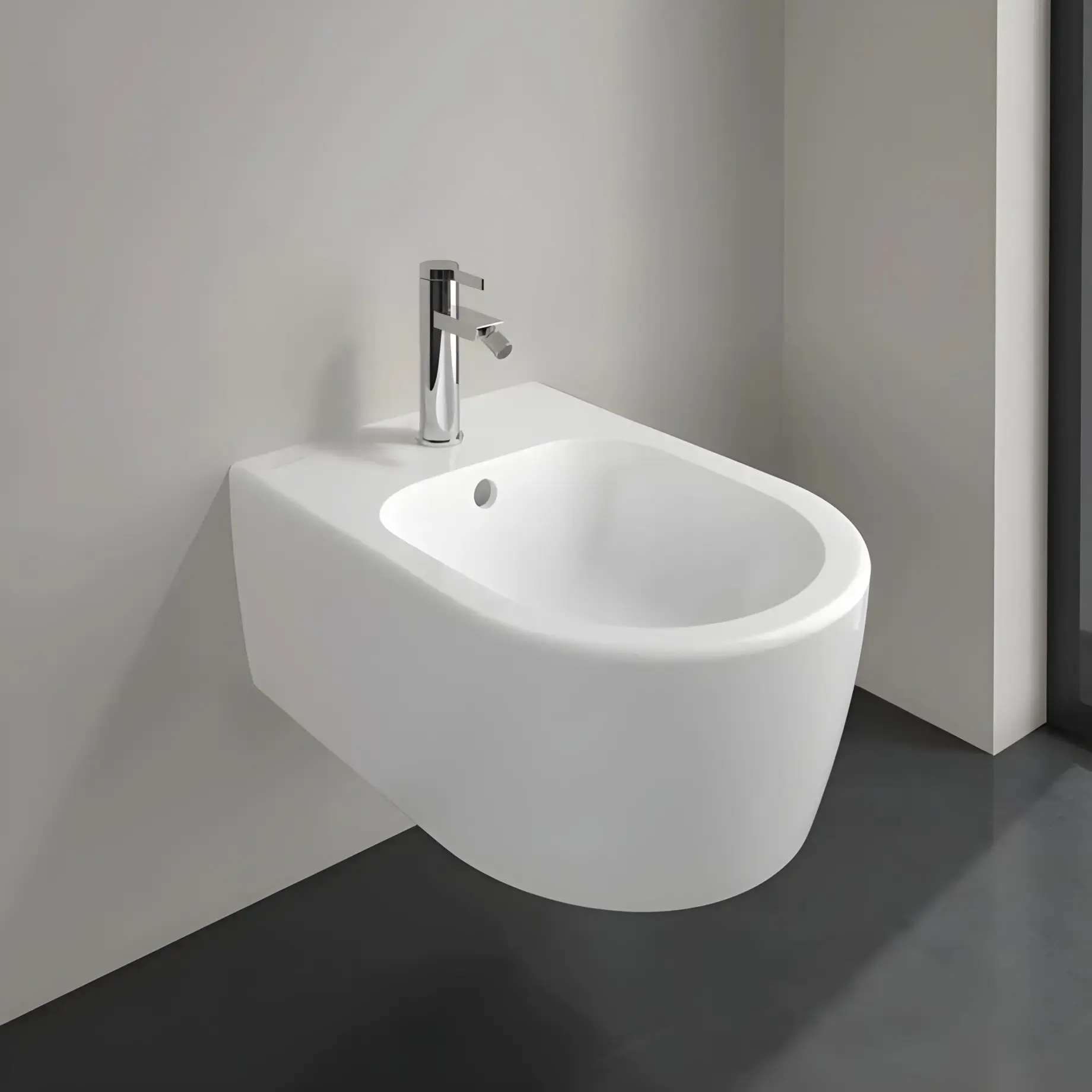 Біде Avento Villeroy & Boch 540500R1 White Alpin CeramicPlus — вид згори