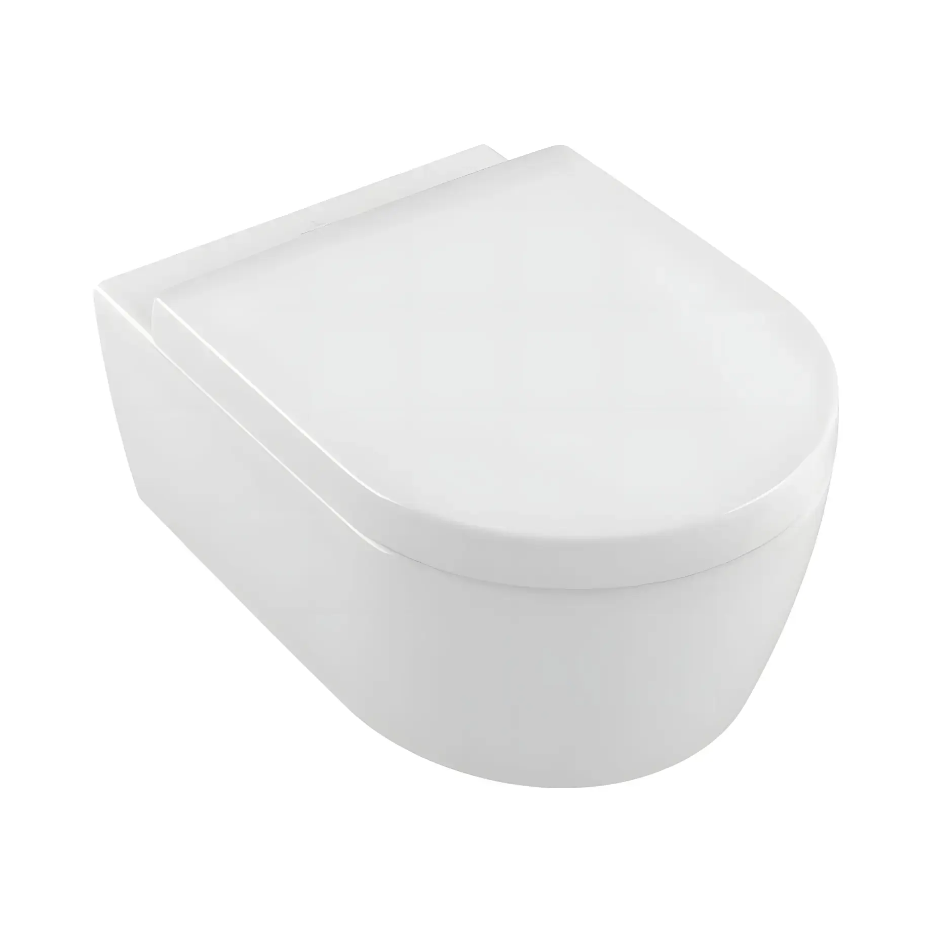 Унітаз Avento Villeroy & Boch 5656HRR1 White Alpin CeramicPlus — вид на білому тлі