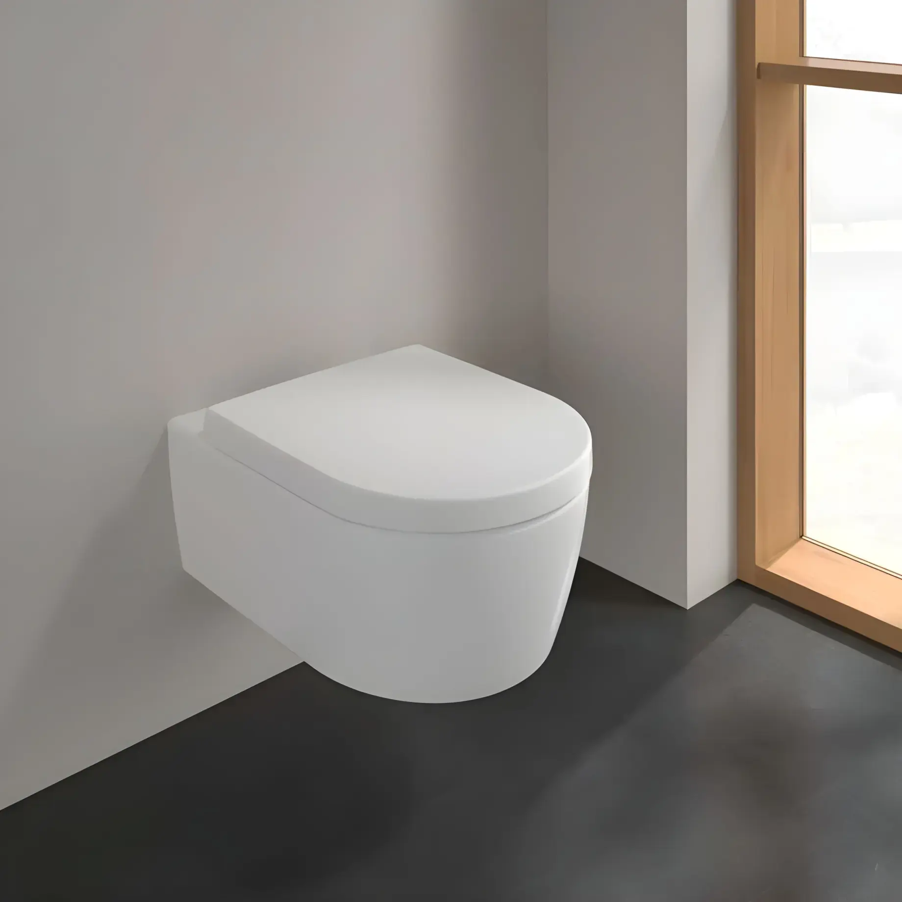 Унитаз Avento Villeroy & Boch 5656HRRW — вид спереди