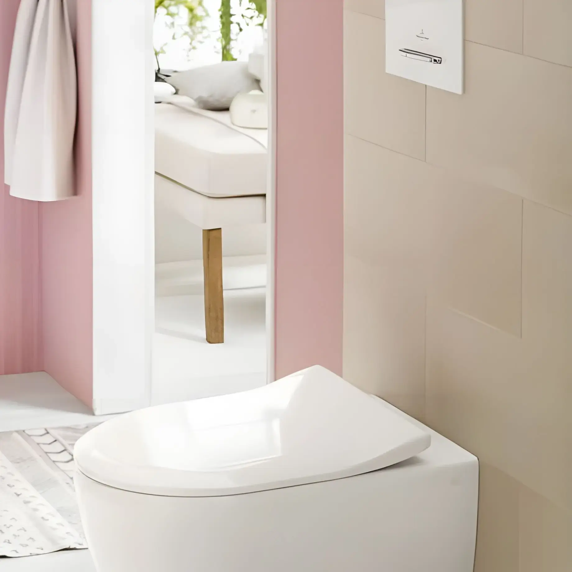 Унітаз Avento Villeroy & Boch 5656RSR1 White Alpin CeramicPlus — вид згори