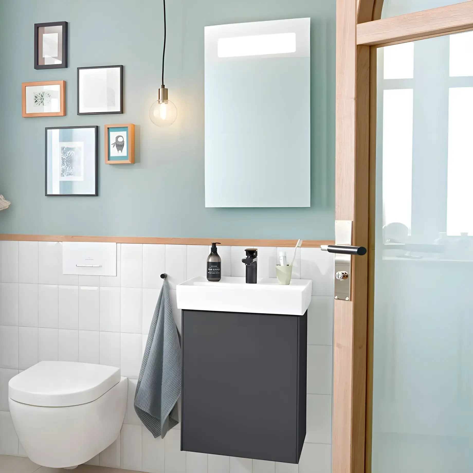 Умывальник Collaro Villeroy & Boch 433445RW — вид спереди