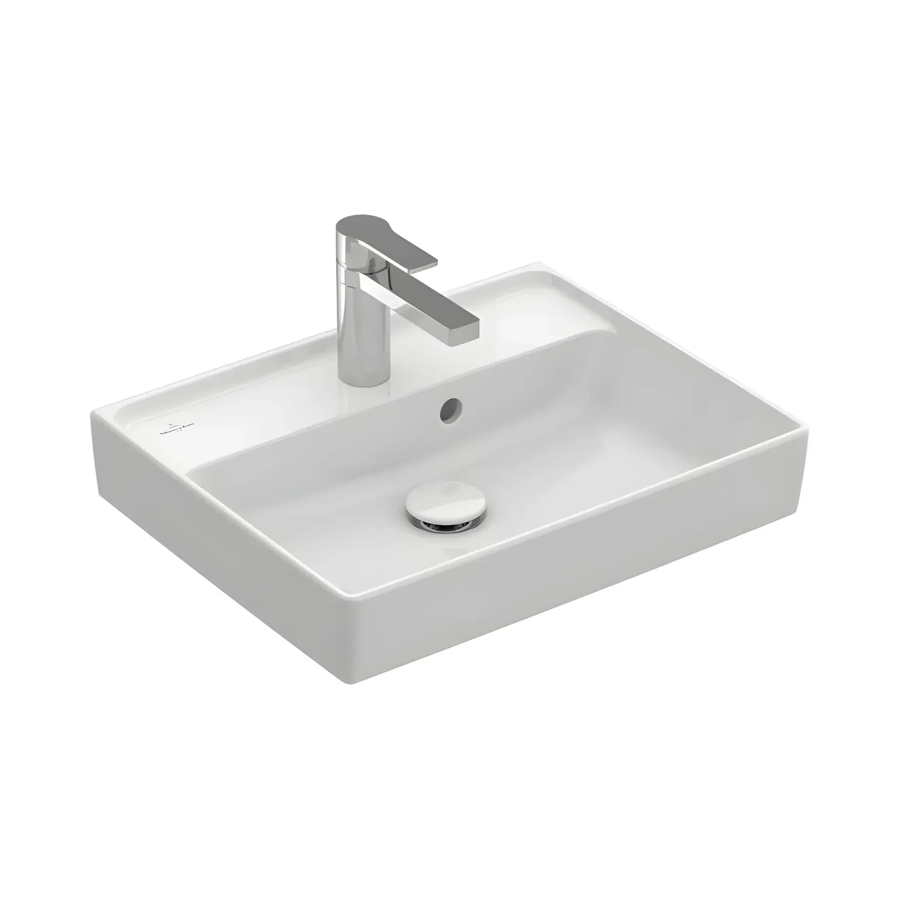 Умивальник Collaro Villeroy & Boch 43345G01 Alpine White 50 х 40 см — вид на білому тлі