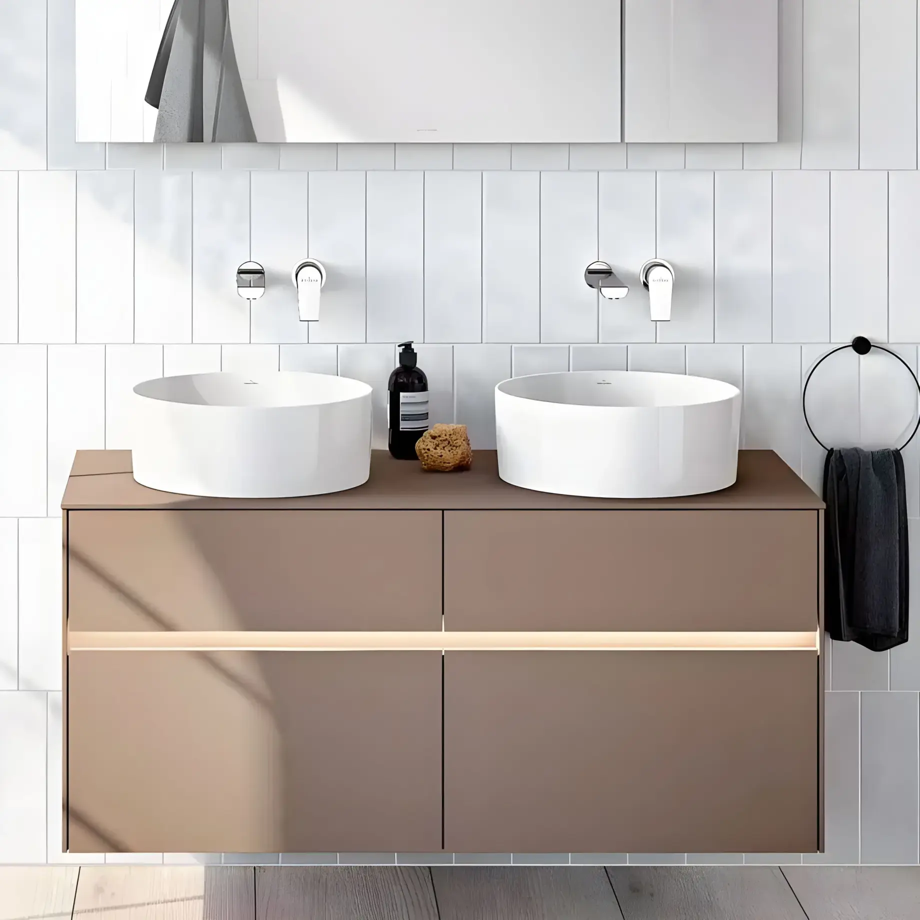 Умивальник Collaro Villeroy & Boch 4A1840R1 Alpine White CeramicPlus — вид згори