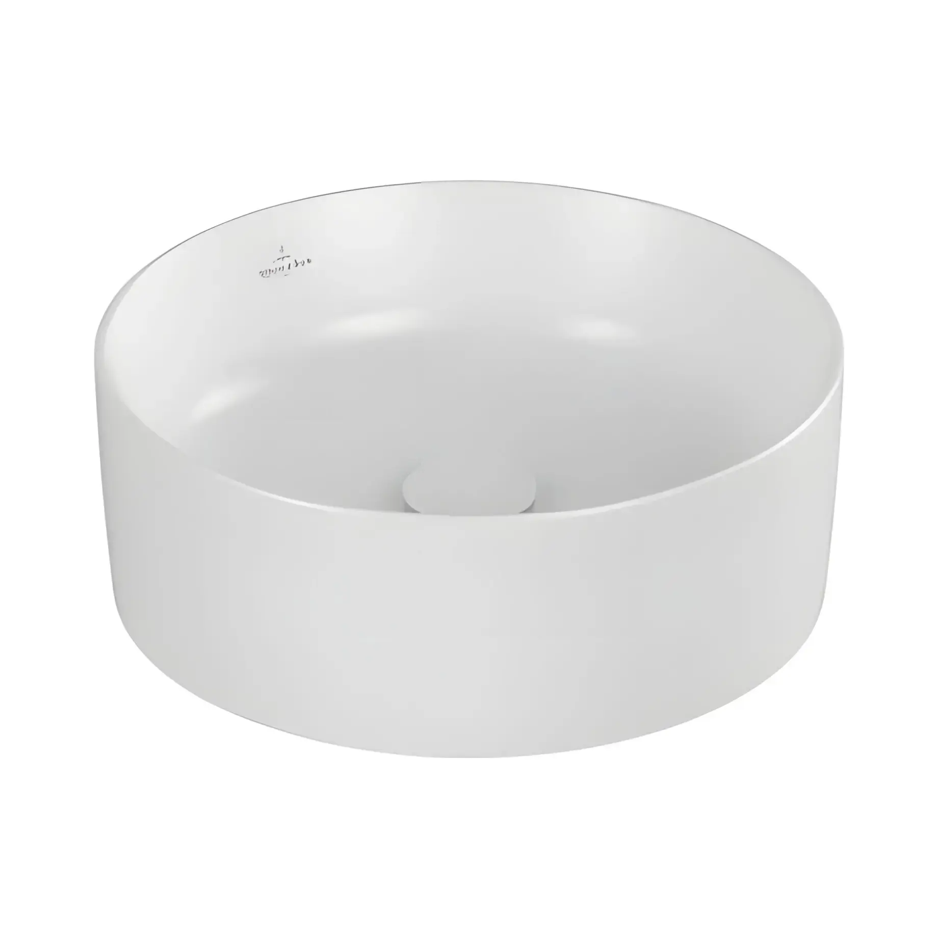 Умивальник Collaro Villeroy & Boch 4A1840RW Stone White CeramicPlus 40 х 40 см — вид на білому тлі