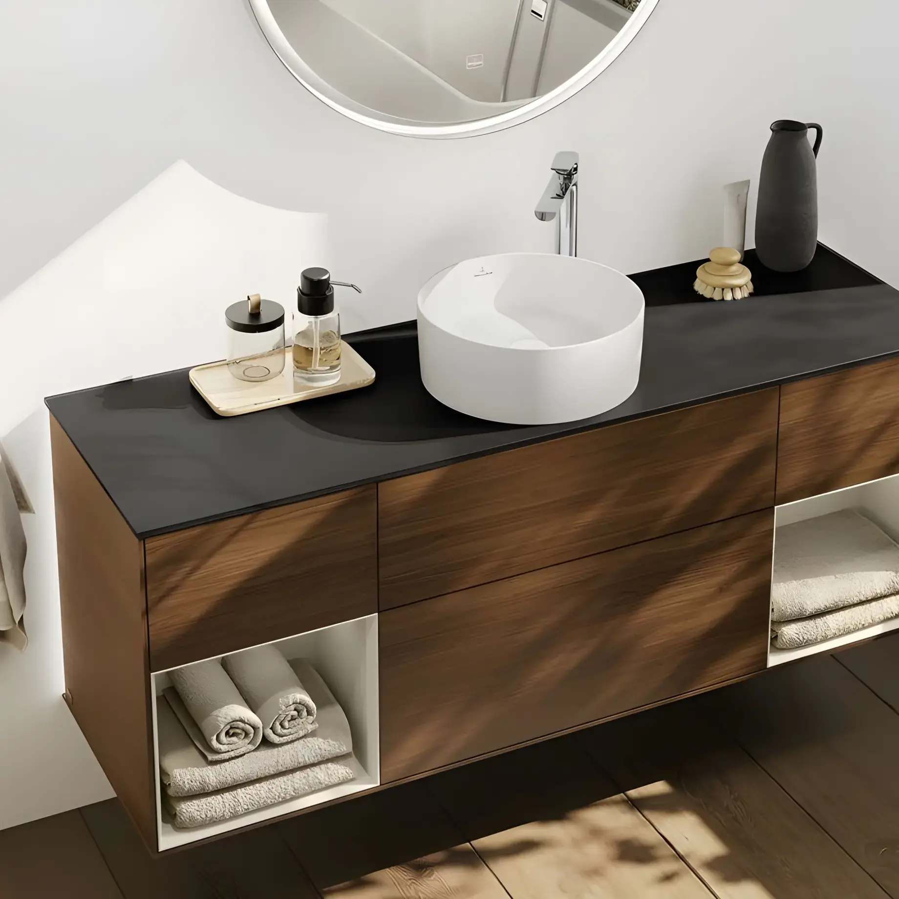 Умывальник Collaro Villeroy & Boch 4A1840RW White Alpin — вид спереди