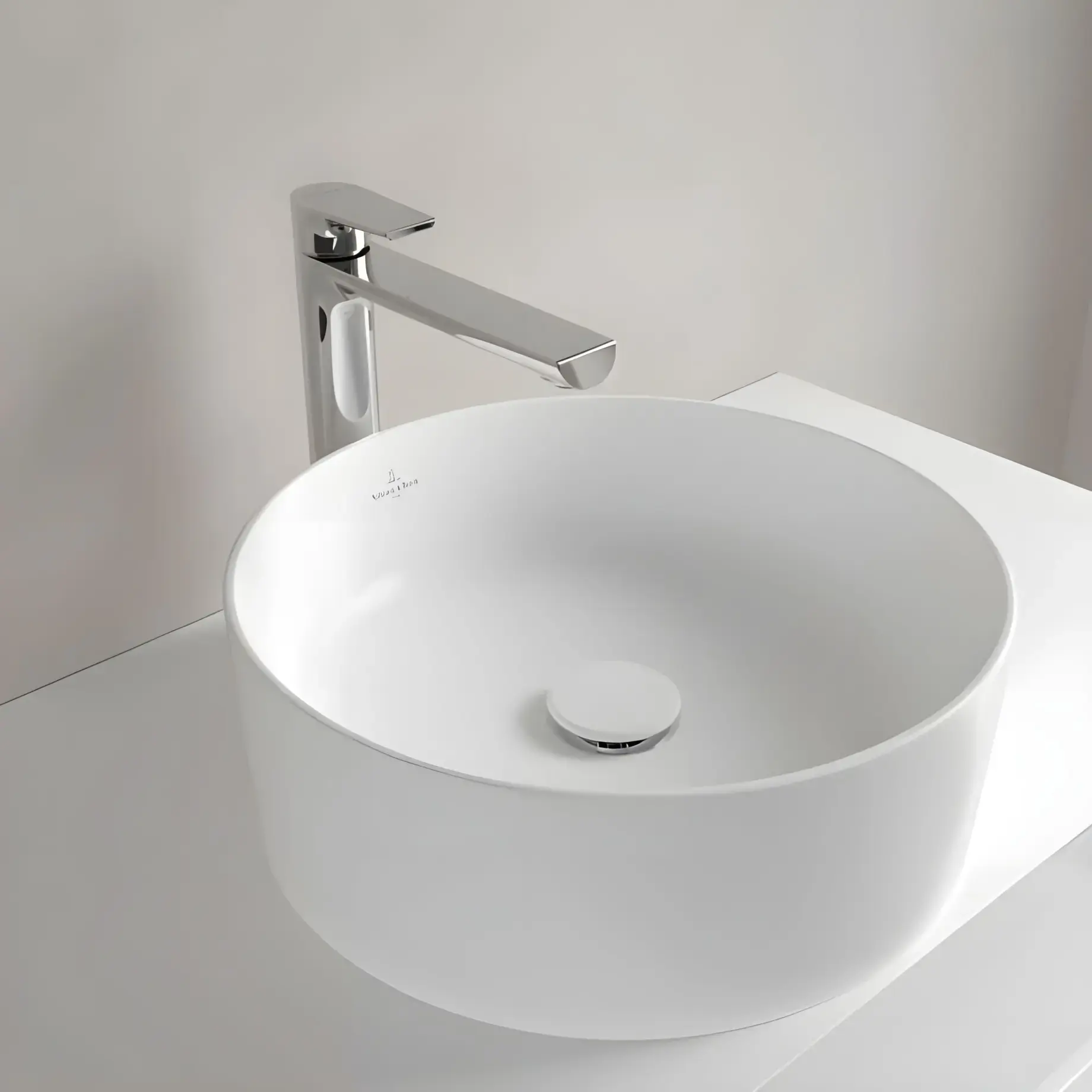 Умывальник Collaro Villeroy & Boch 4A1840RW White Alpin — ракурс 3/4
