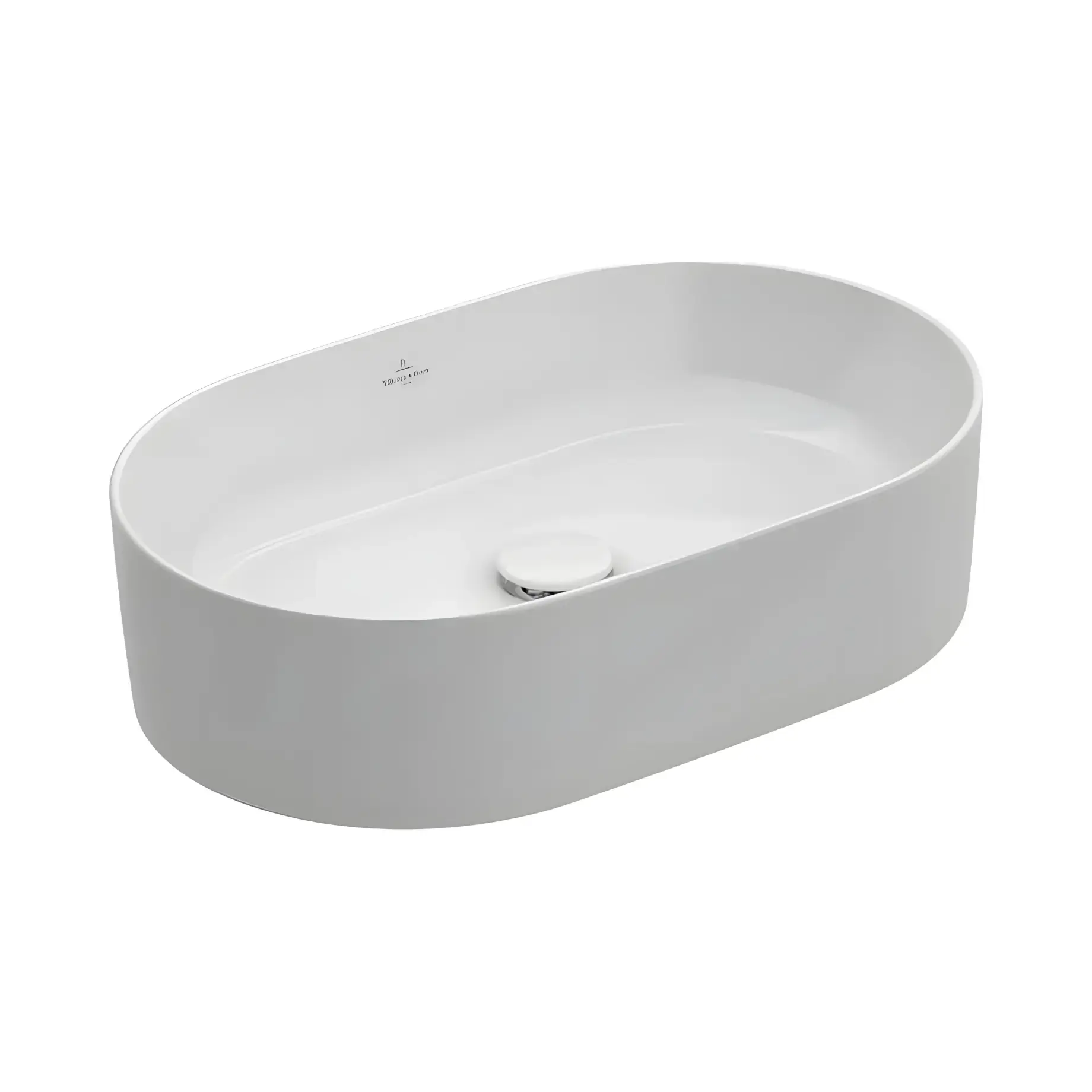 Умивальник Collaro Villeroy & Boch 4A1956R1 Alpine White CeramicPlus 56 х 36 см — вид на білому тлі