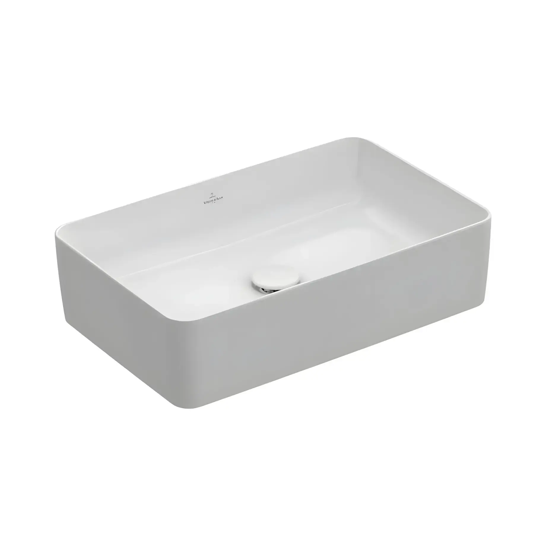 Умивальник Collaro Villeroy & Boch 4A2056R1 Alpine White CeramicPlus 56 х 36 см — вид на білому тлі