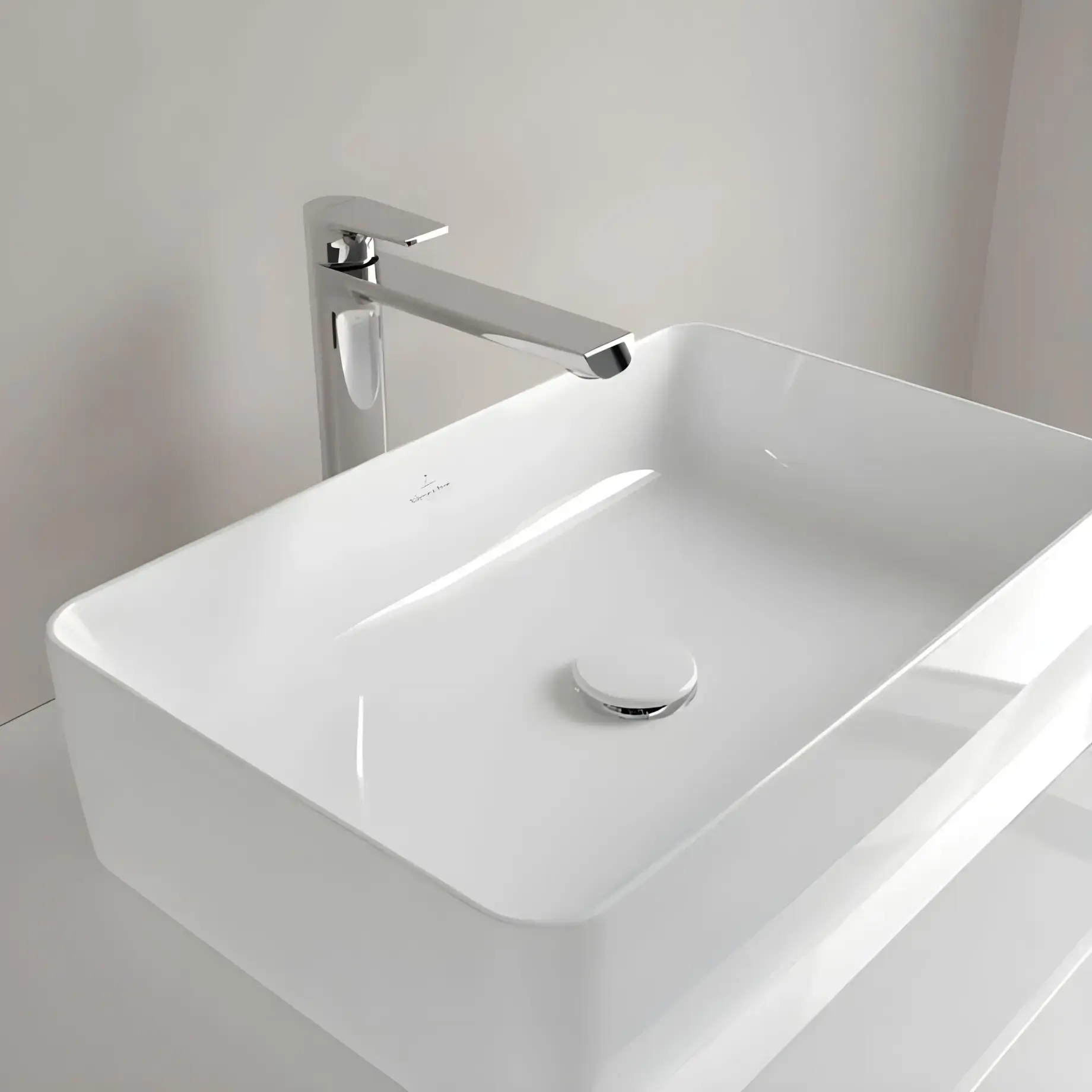 Умивальник Collaro Villeroy & Boch 4A2056R1 Alpine White CeramicPlus — ракурс 3/4