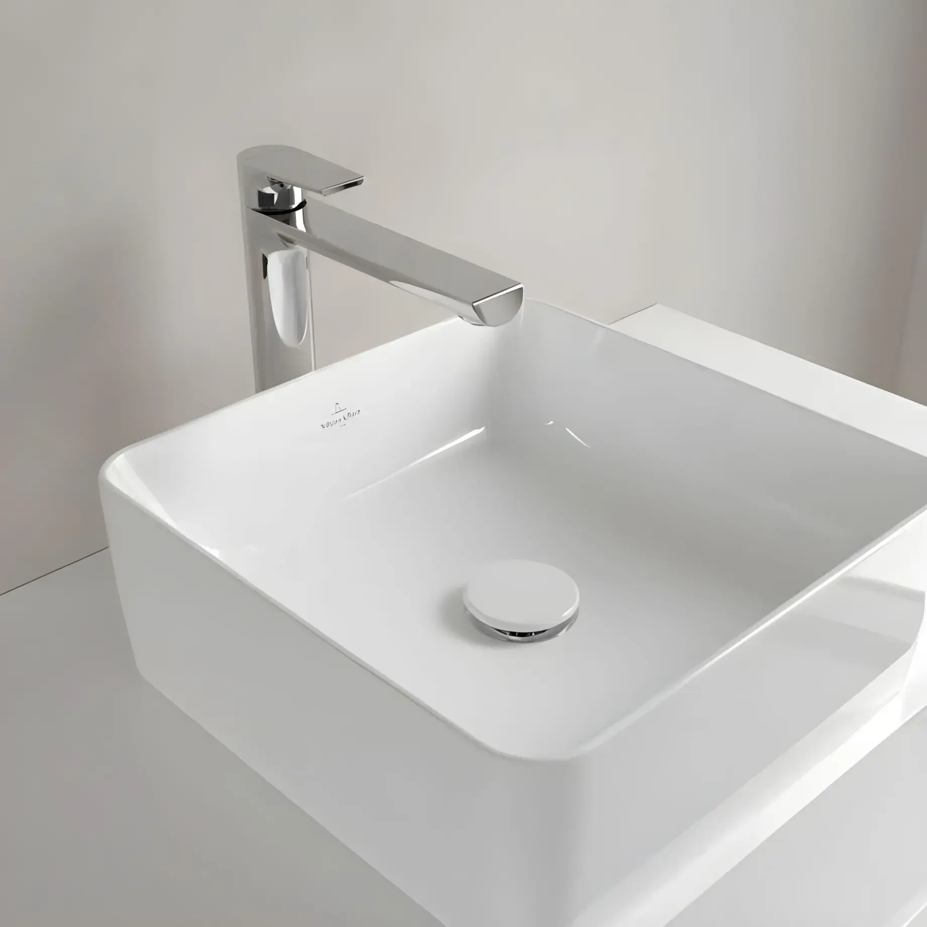 Умивальник Collaro Villeroy & Boch 4A213801 Alpine White — вид згори