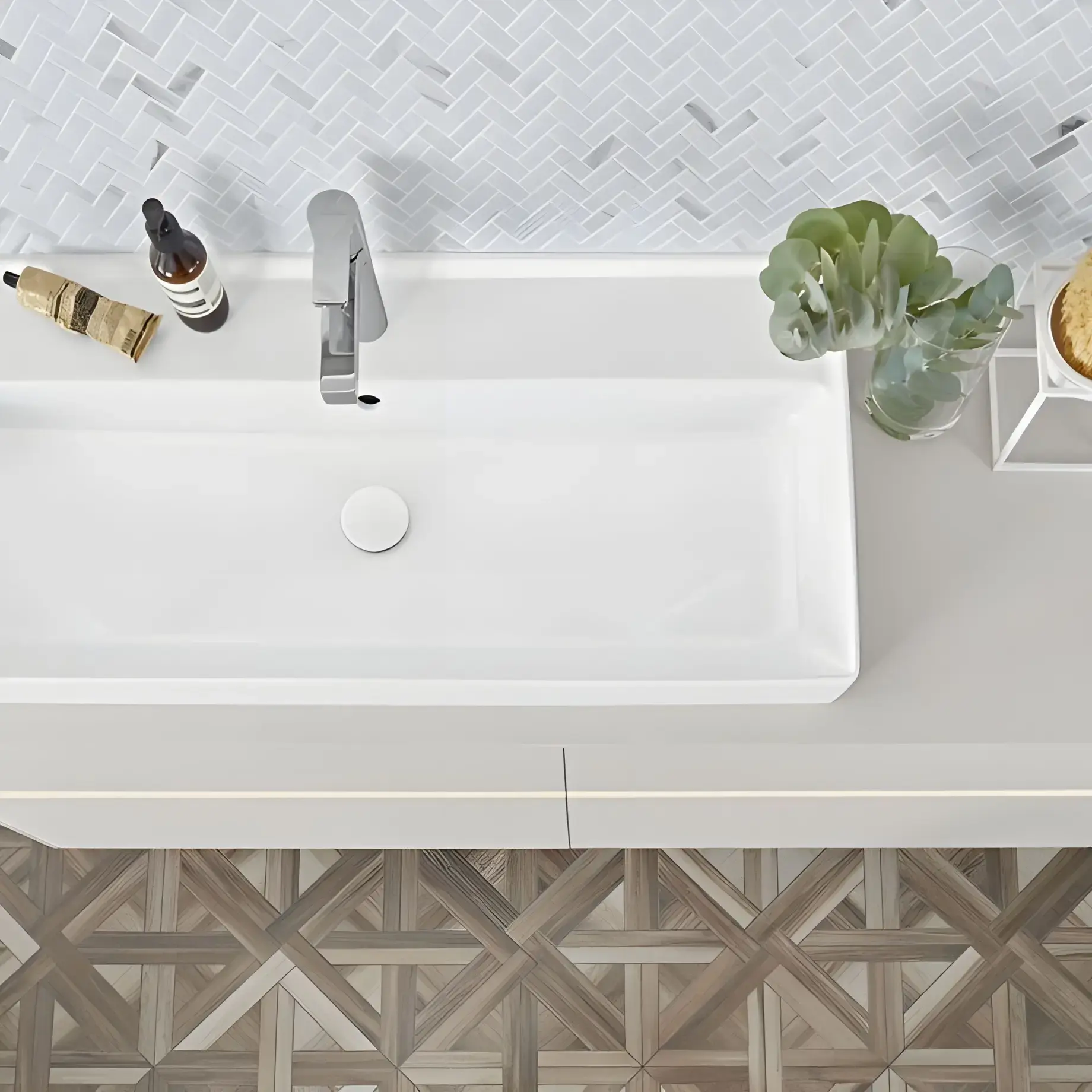 Умывальник Collaro Villeroy & Boch 4A331GR1 — вид сверху