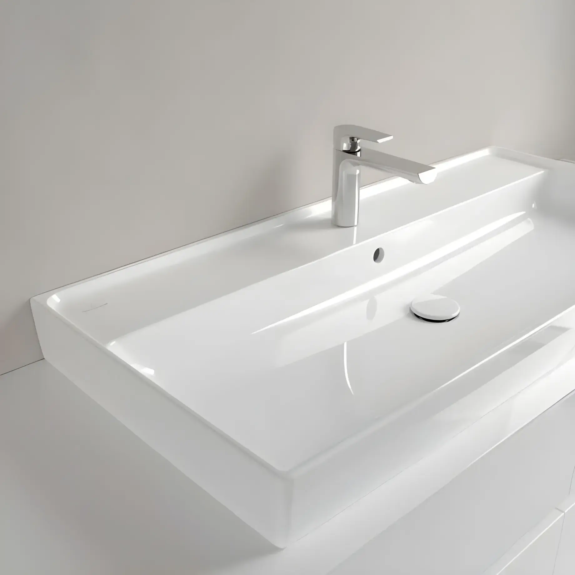 Умывальник Collaro Villeroy & Boch 4A331GR1 — в интерьере ванной комнаты