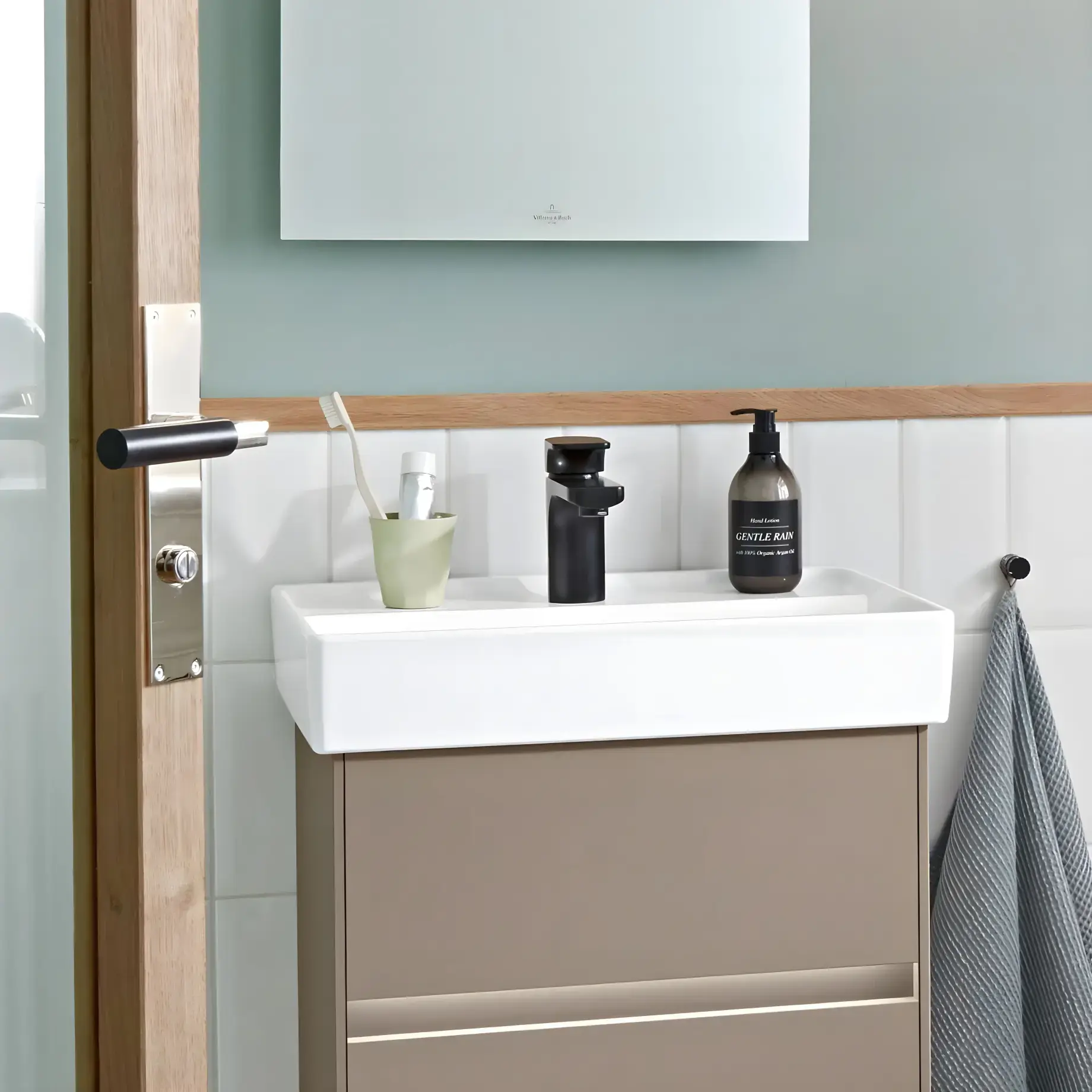 Умивальник Collaro Villeroy & Boch 4A336501 Alpine White — вид спереду