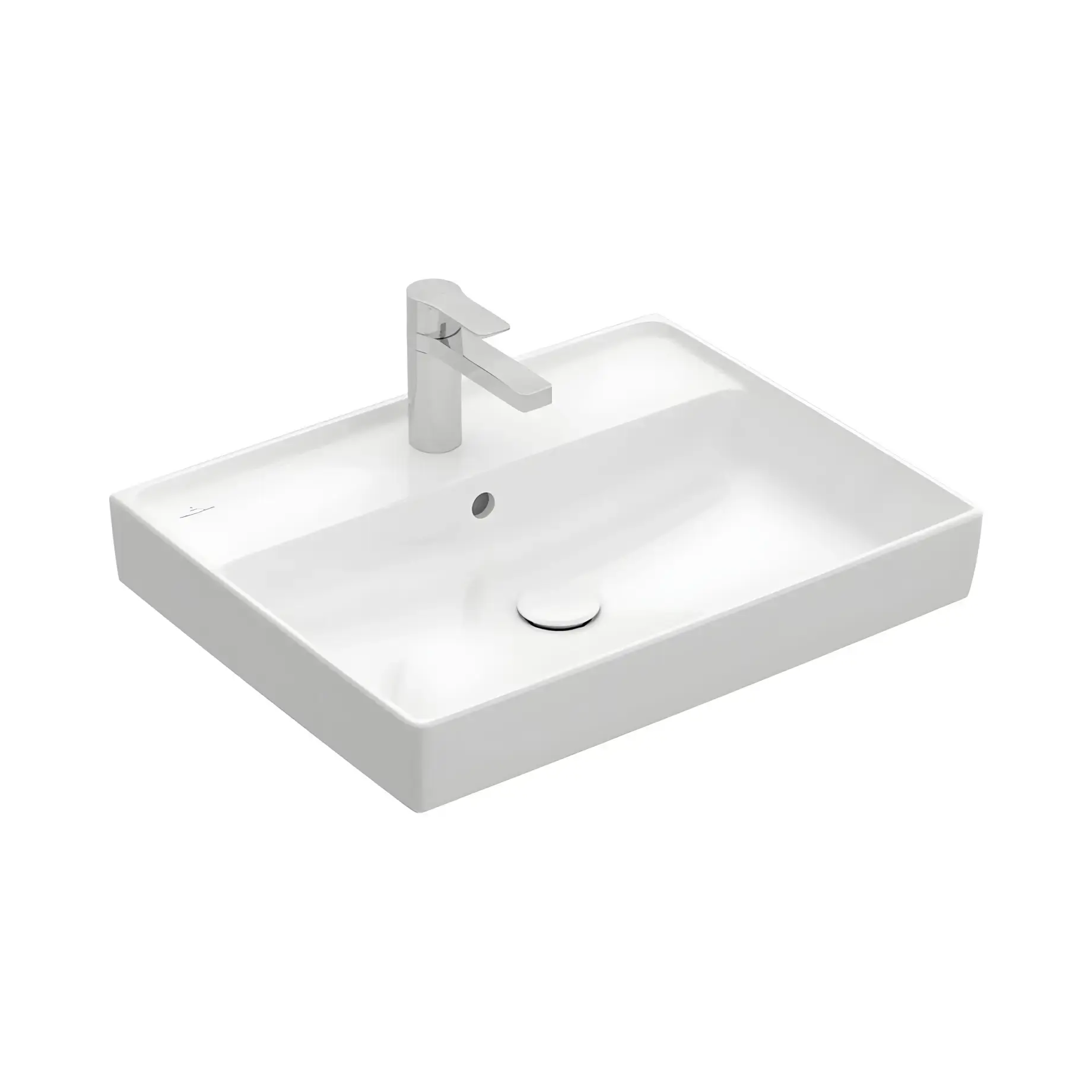 Умивальник Collaro Villeroy & Boch 4A336G01 Alpine White 60 х 47 см — вид на білому тлі