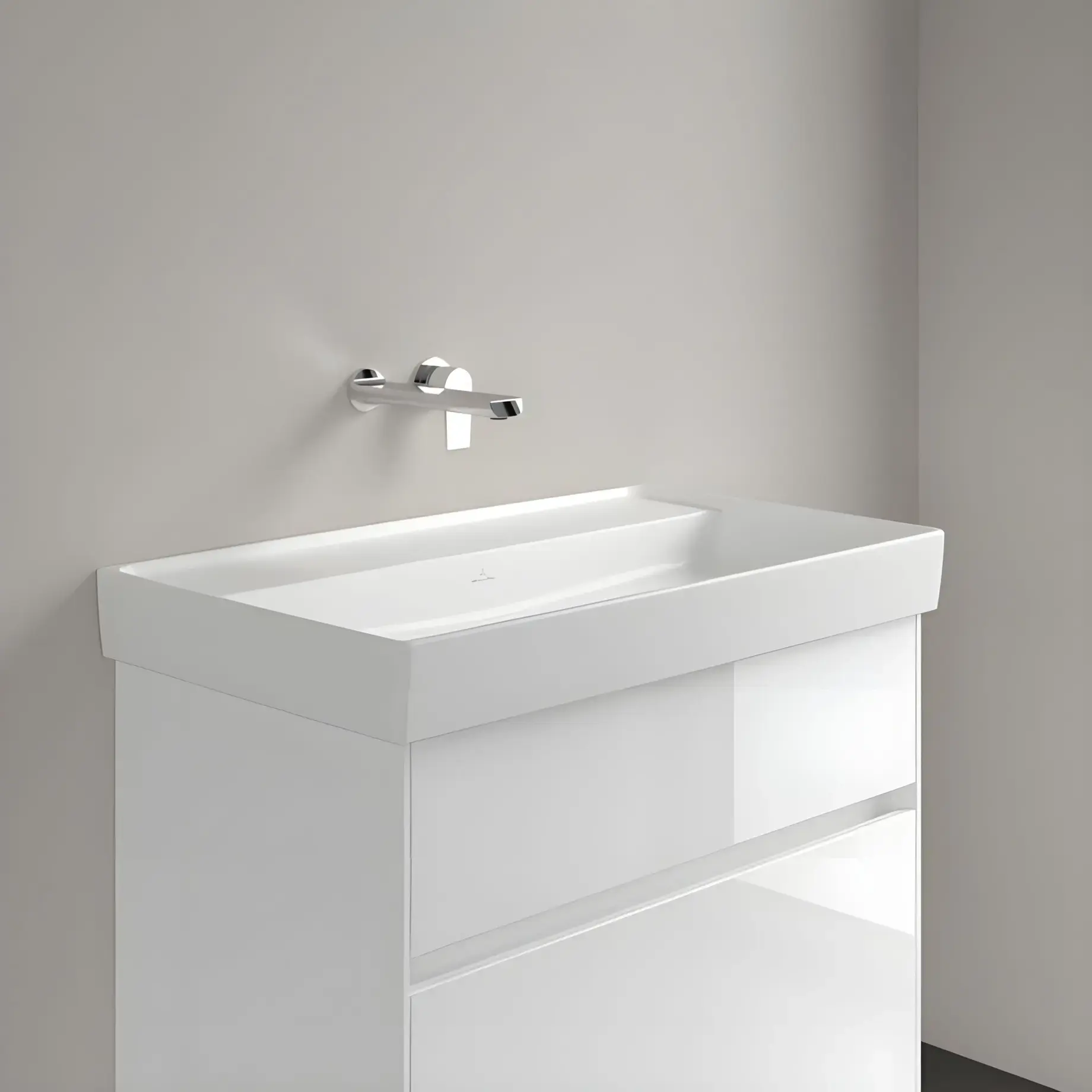 Умывальник Collaro Villeroy & Boch 4A3383RW White Alpin — боковой ракурс