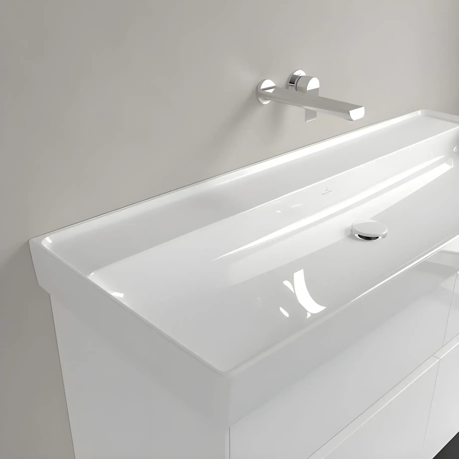 Умивальник Collaro Villeroy & Boch 4A33C3R1 Alpine White CeramicPlus — вид згори