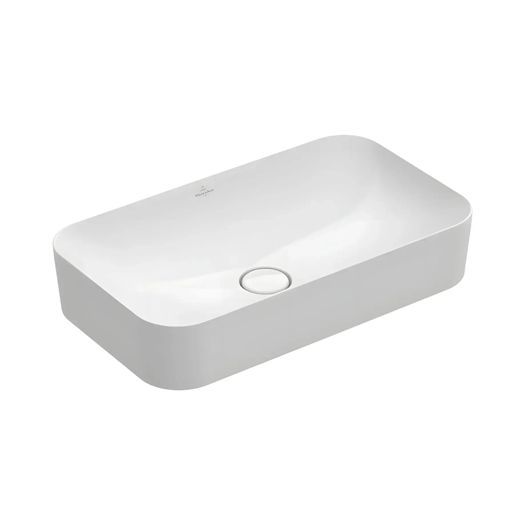 Умивальник Finion Villeroy & Boch 414361R1 Alpine White CeramicPlus 60 х 35 см — вид на білому тлі