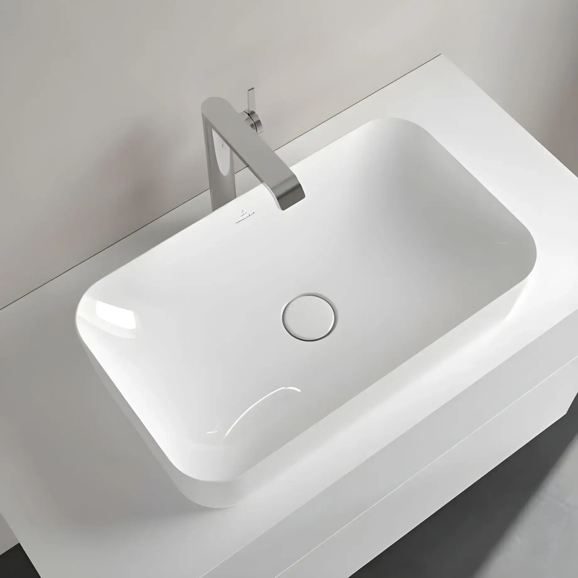 Умивальник Finion Villeroy & Boch 414361R1 — вид ззаду