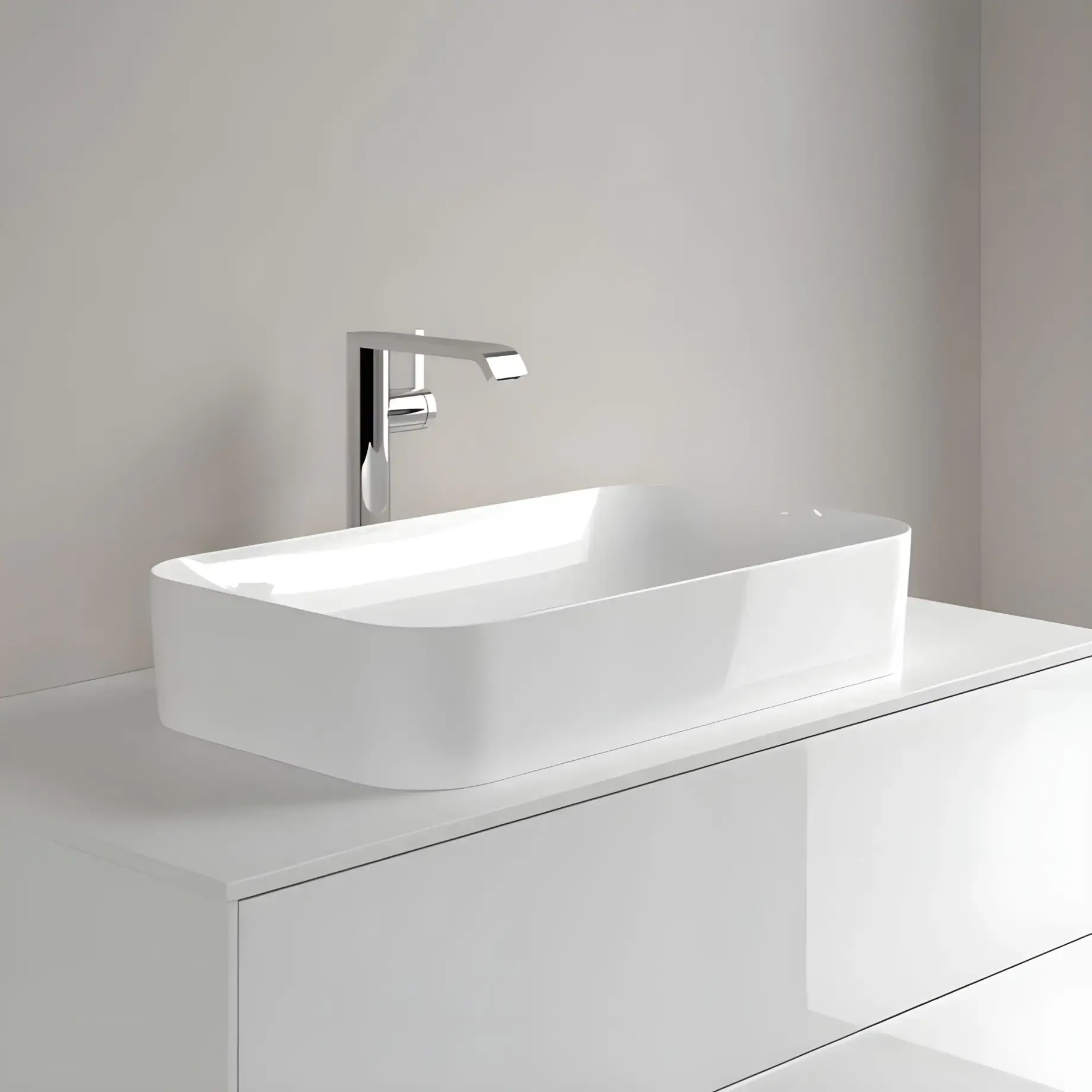 Умивальник Finion Villeroy & Boch 414361R1 — вид всередину
