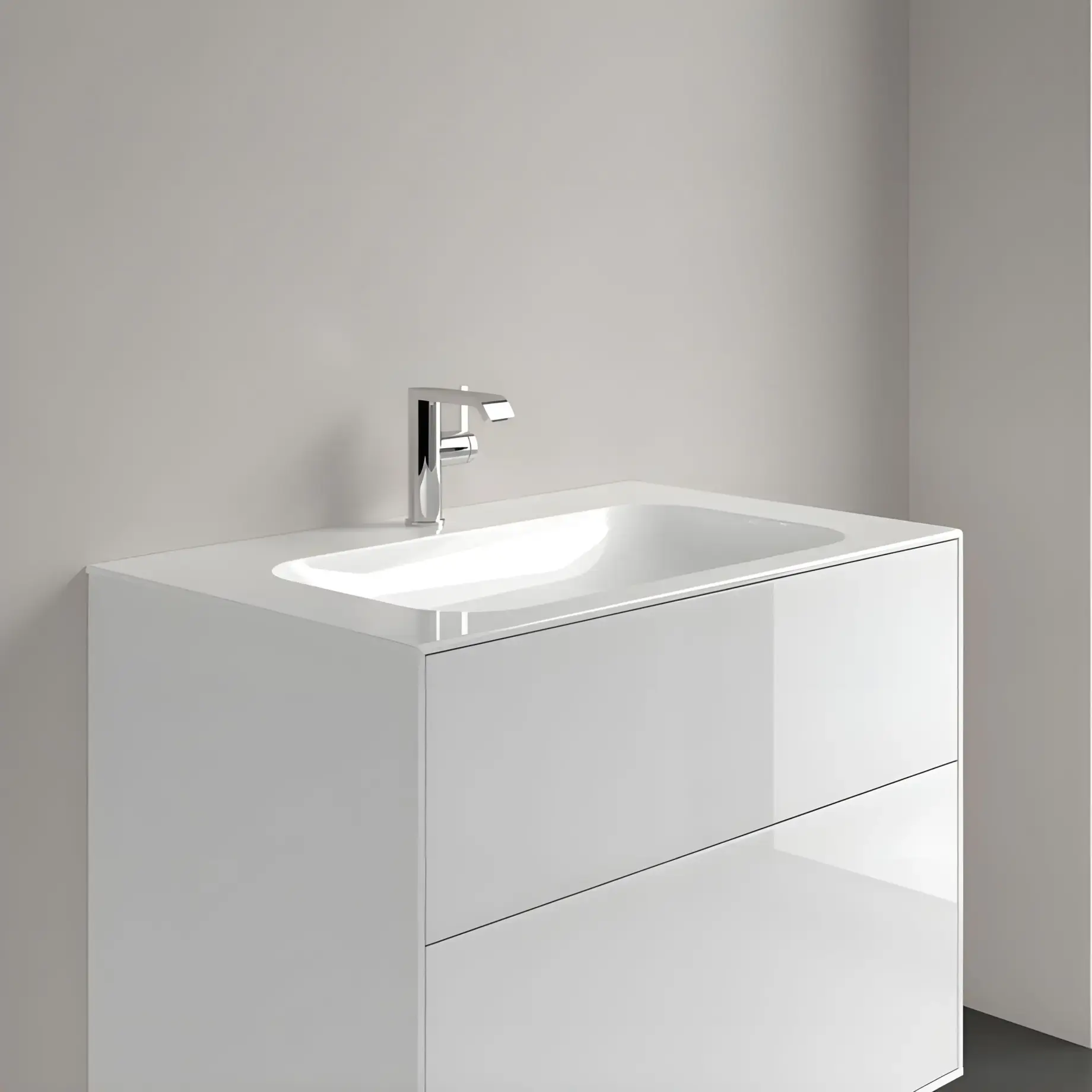 Умивальник Finion Villeroy & Boch 416481R1 — вид ззаду