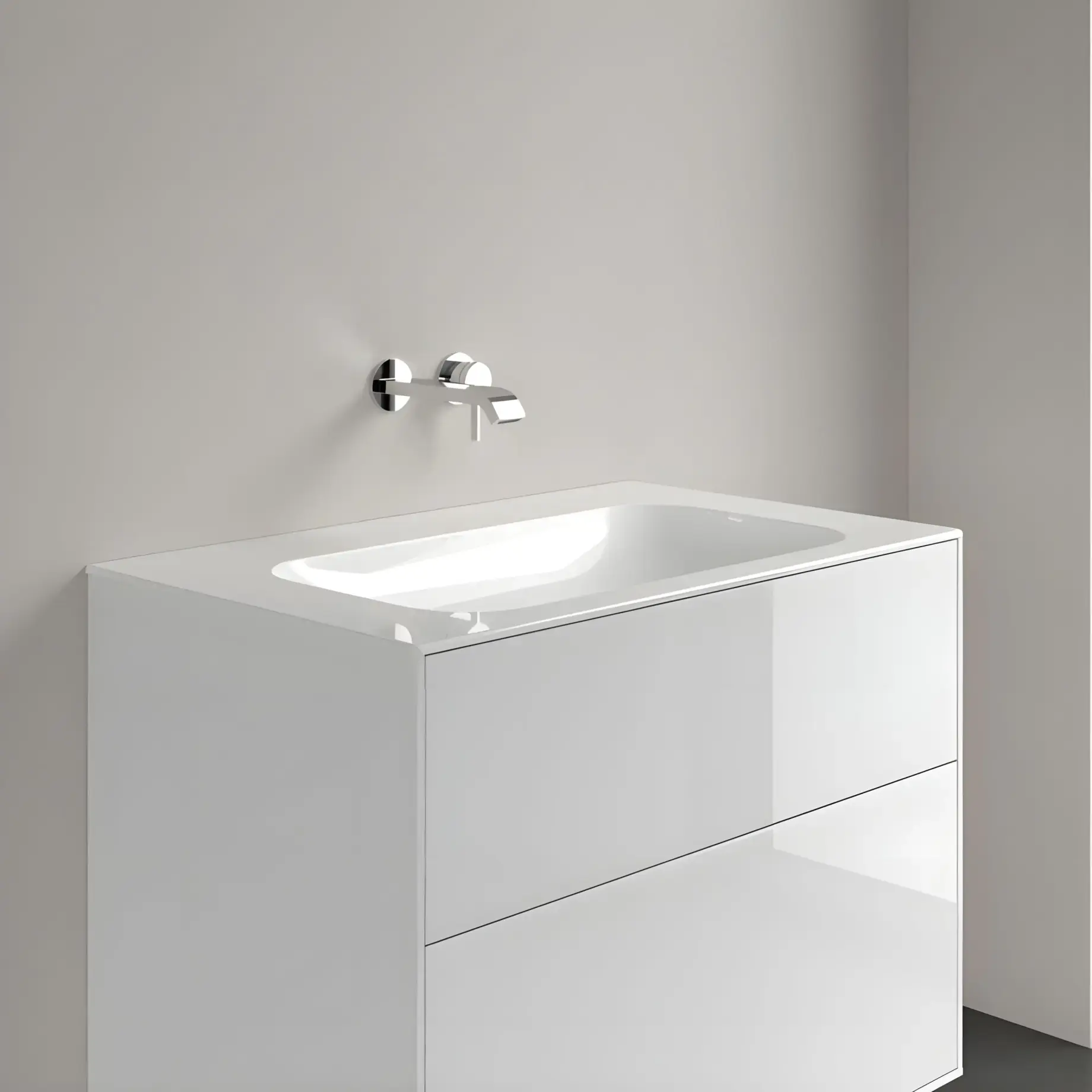 Умивальник Finion Villeroy & Boch 416483R1 — бічний ракурс
