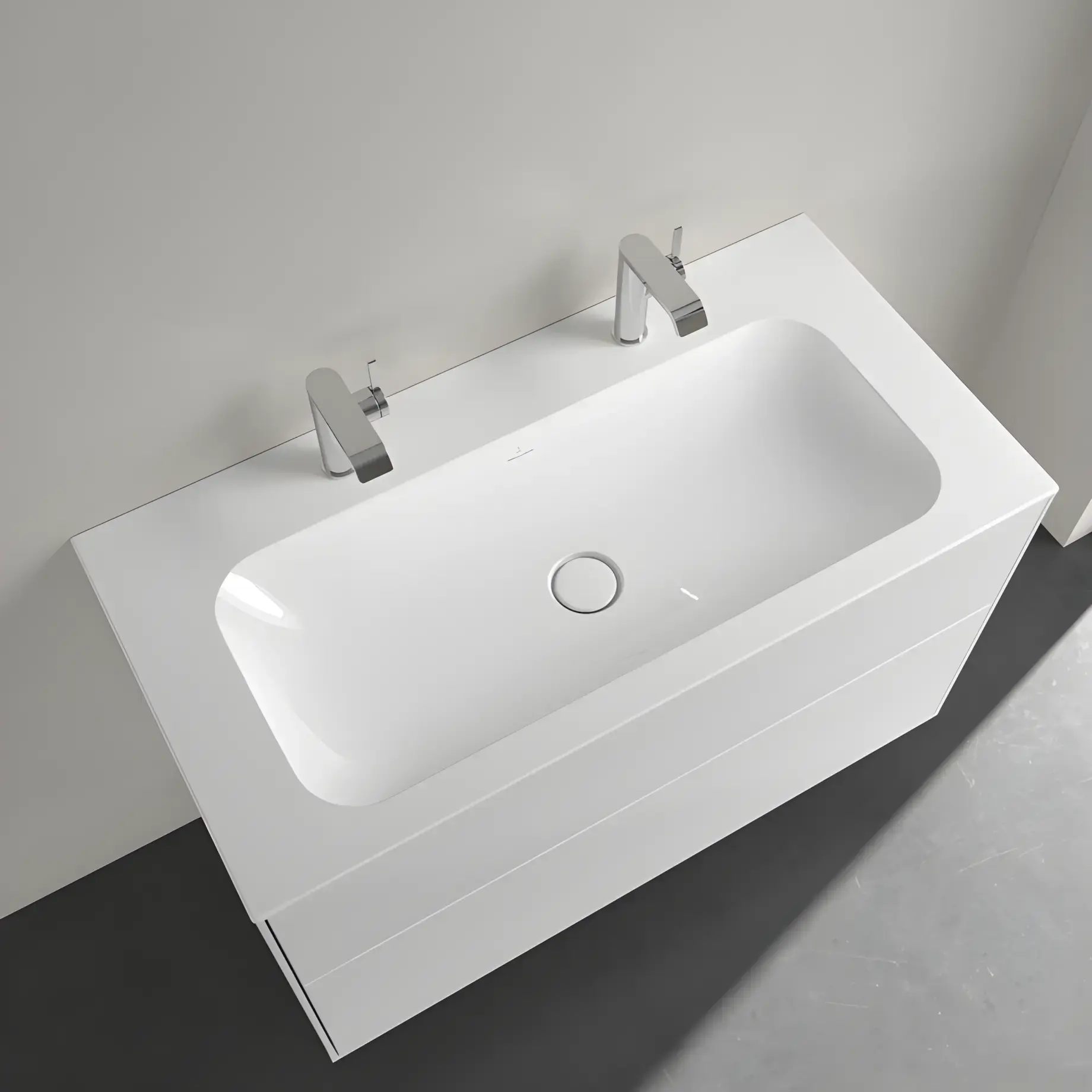 Умивальник Finion Villeroy & Boch 4164A1R1 — бічний ракурс