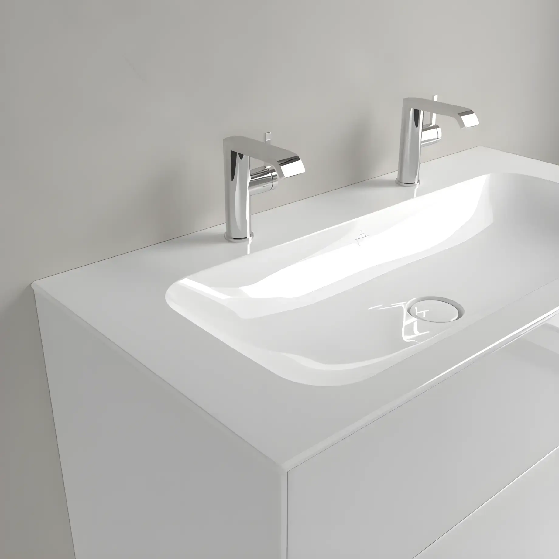 Умивальник Finion Villeroy & Boch 4164A1R1 — вид ззаду