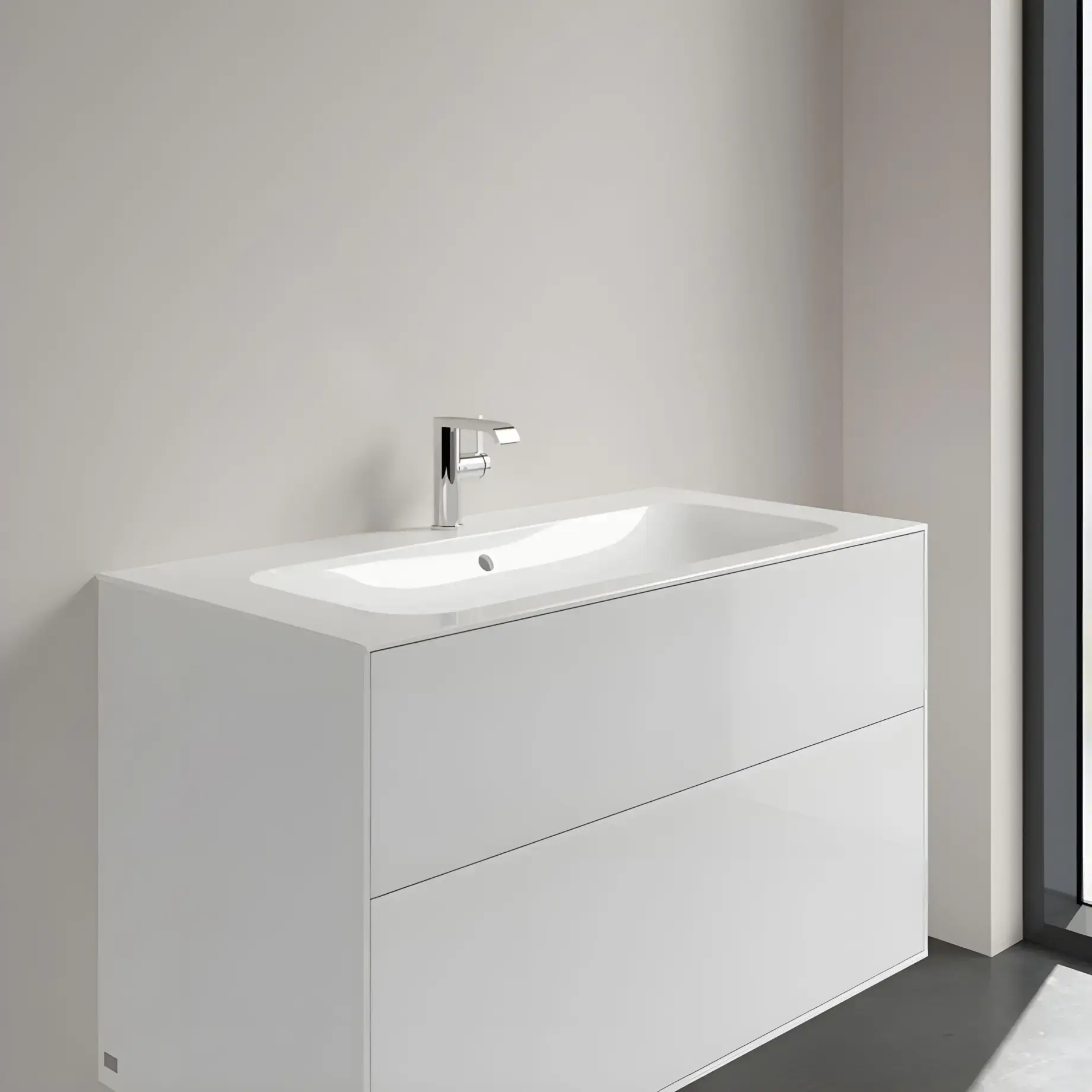 Умивальник Finion Villeroy & Boch 4164ABR1 100 х 50 см — вид ззаду