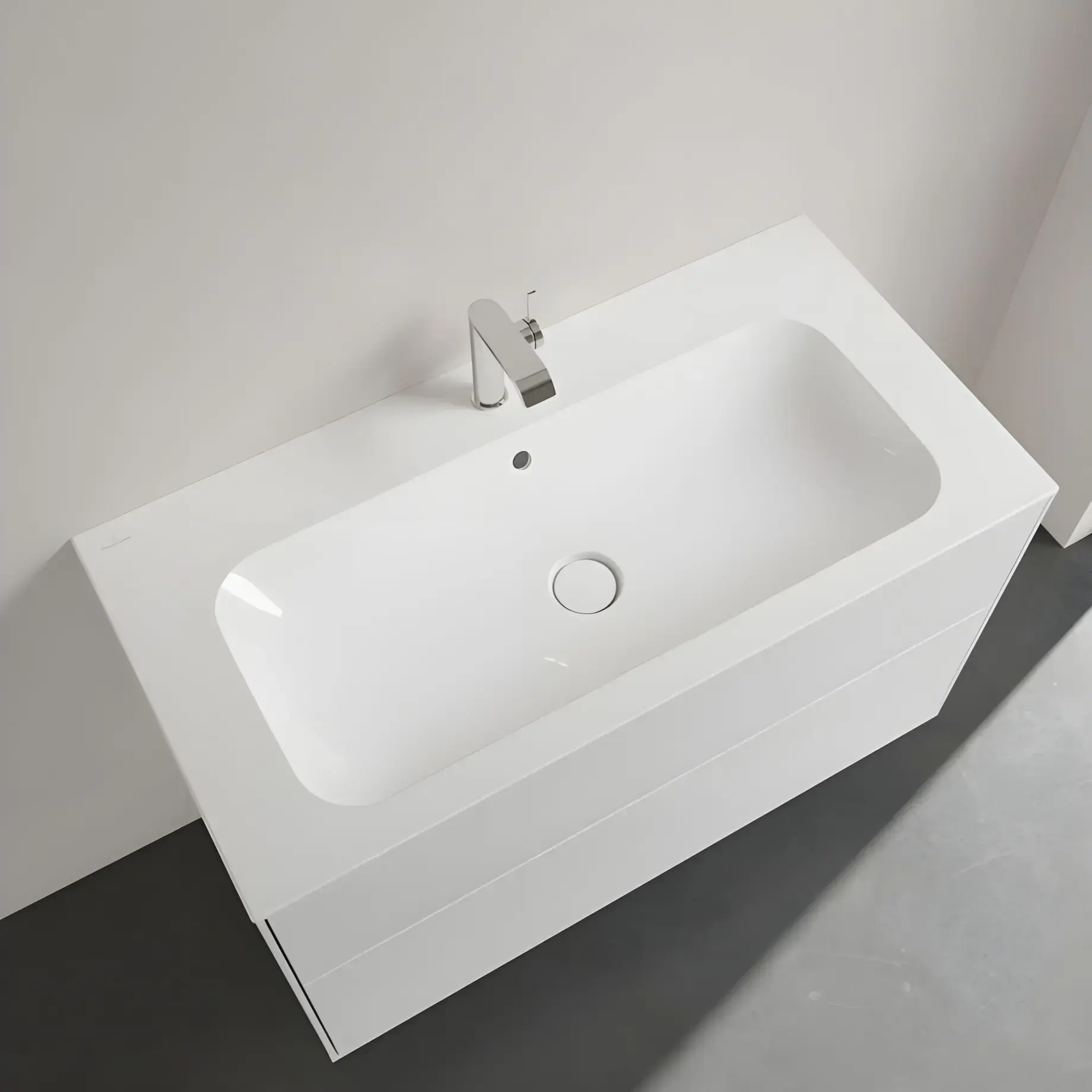 Умивальник Finion Villeroy & Boch 4164ABR1 100 х 50 см — ракурс 3/4