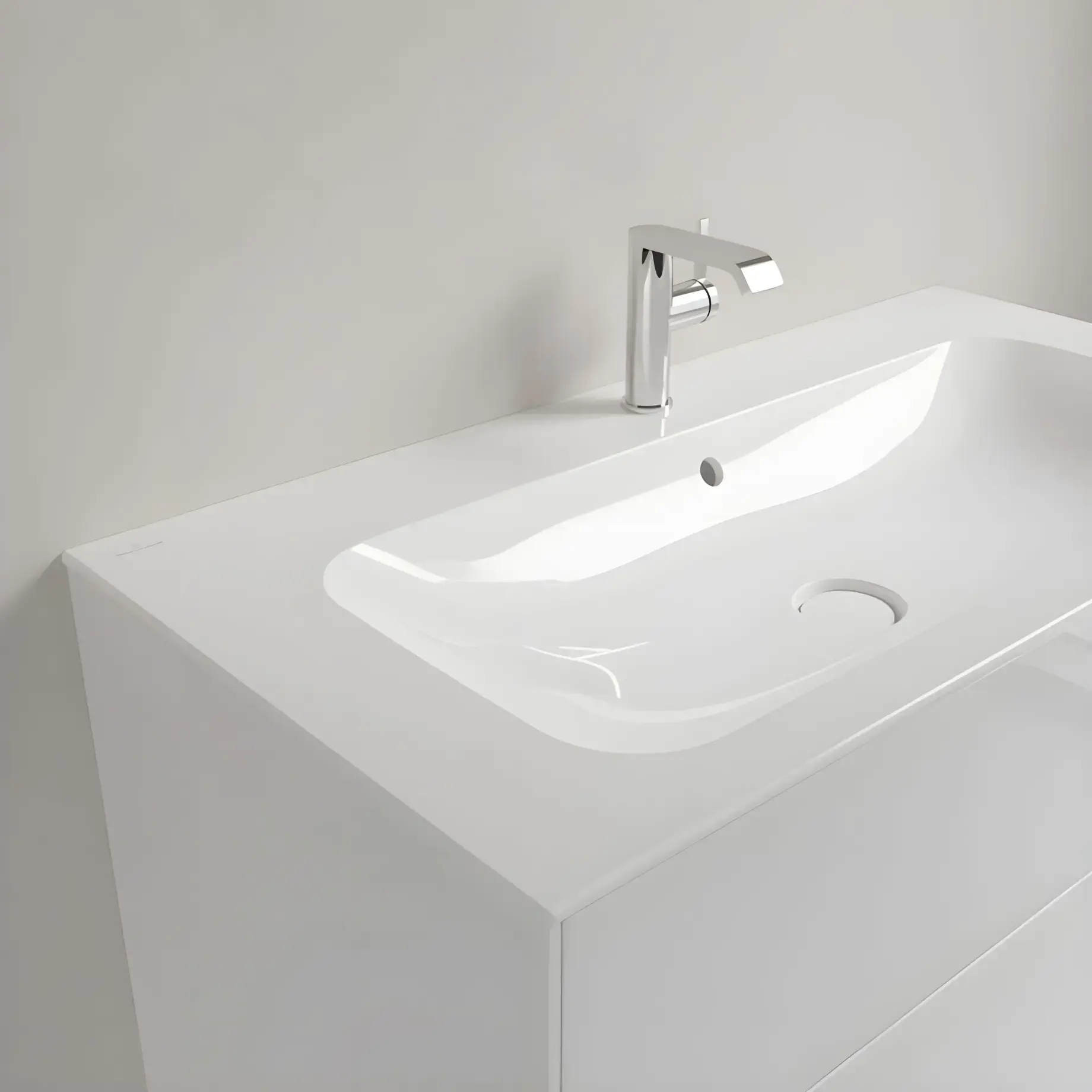 Умивальник Finion Villeroy & Boch 4164ABR1 100 х 50 см — вид всередину