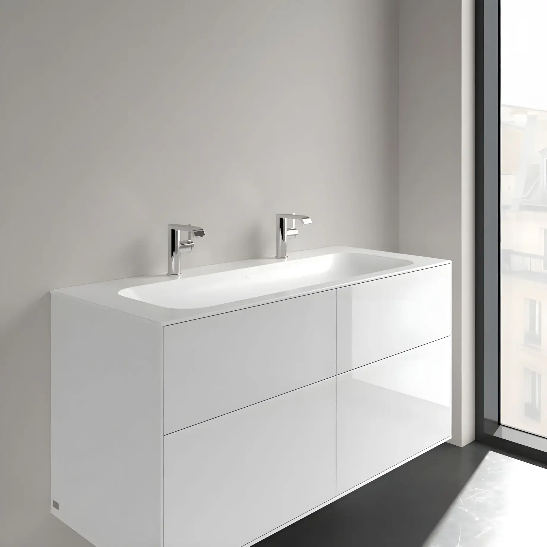 Умывальник Finion Villeroy & Boch 4164C1RW White Alpin — ракурс 3/4