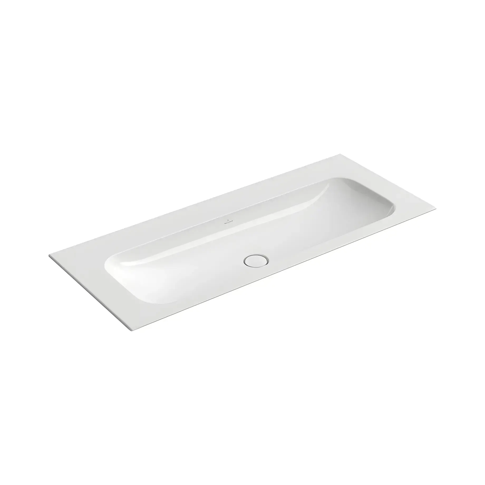 Умивальник Finion Villeroy & Boch 4164C3R1 Alpine White CeramicPlus 120 х 50 см — вид на білому тлі