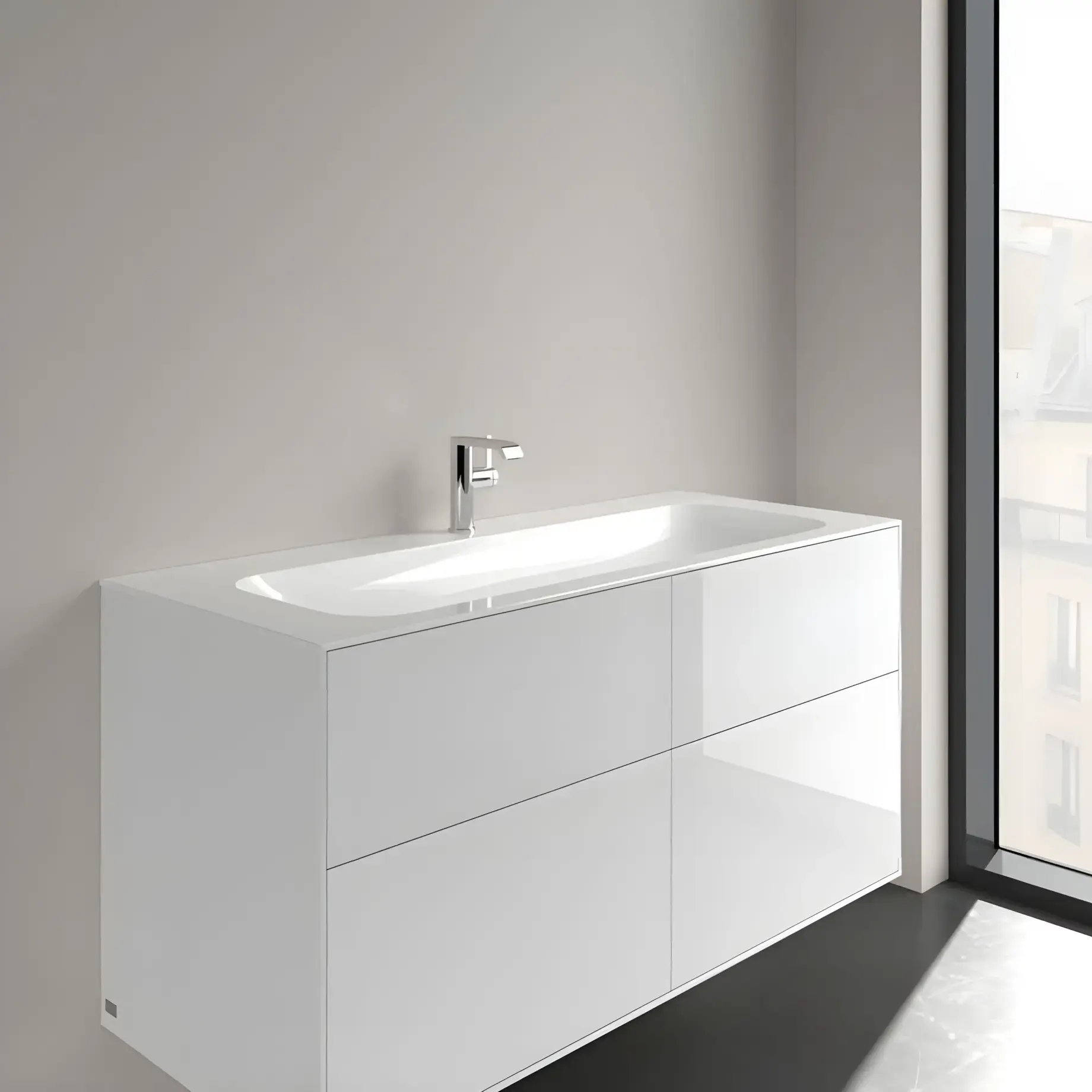 Умивальник Finion Villeroy & Boch 4164CBR1 — вид всередину