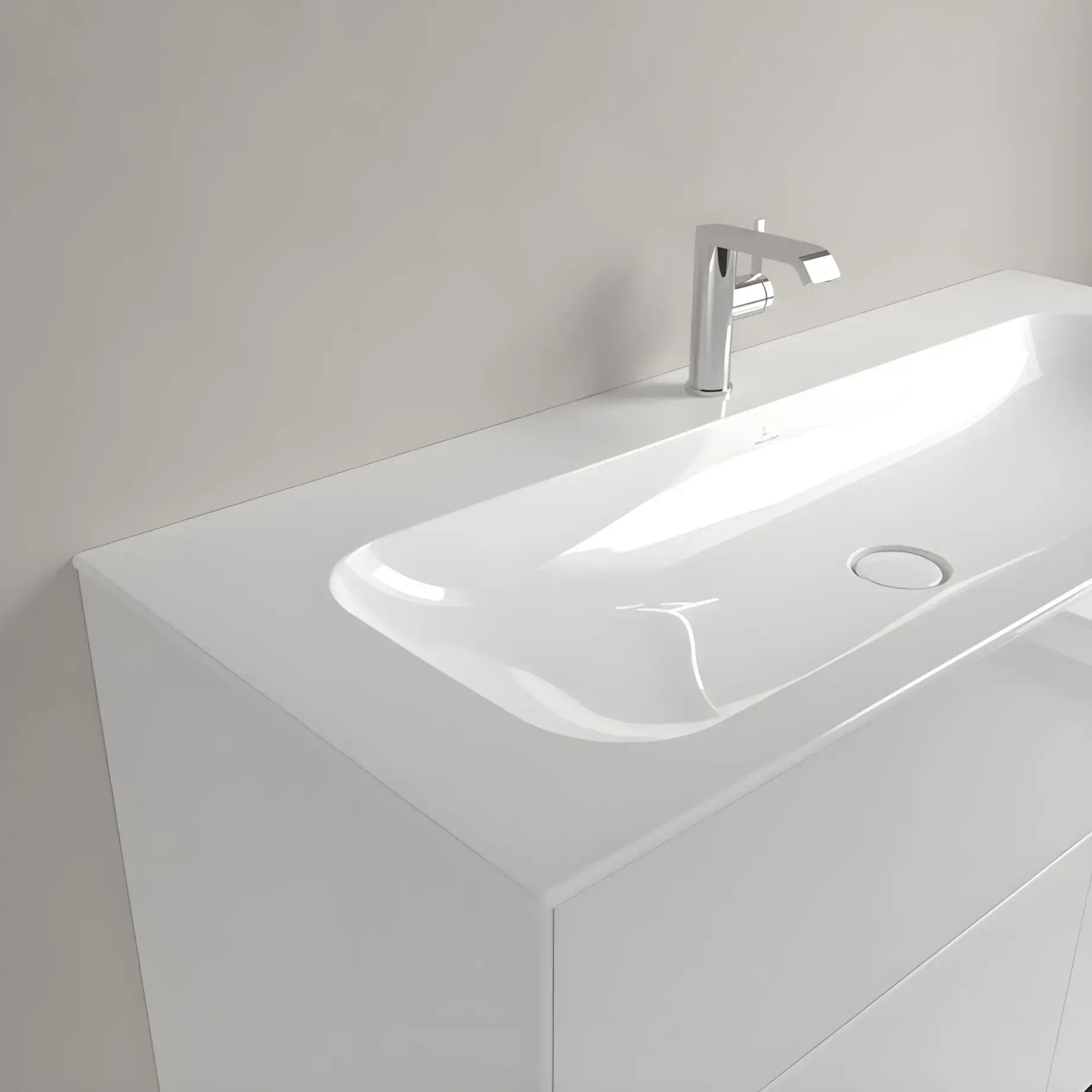 Умивальник Finion Villeroy & Boch 4164CBR1 — деталь крупним планом