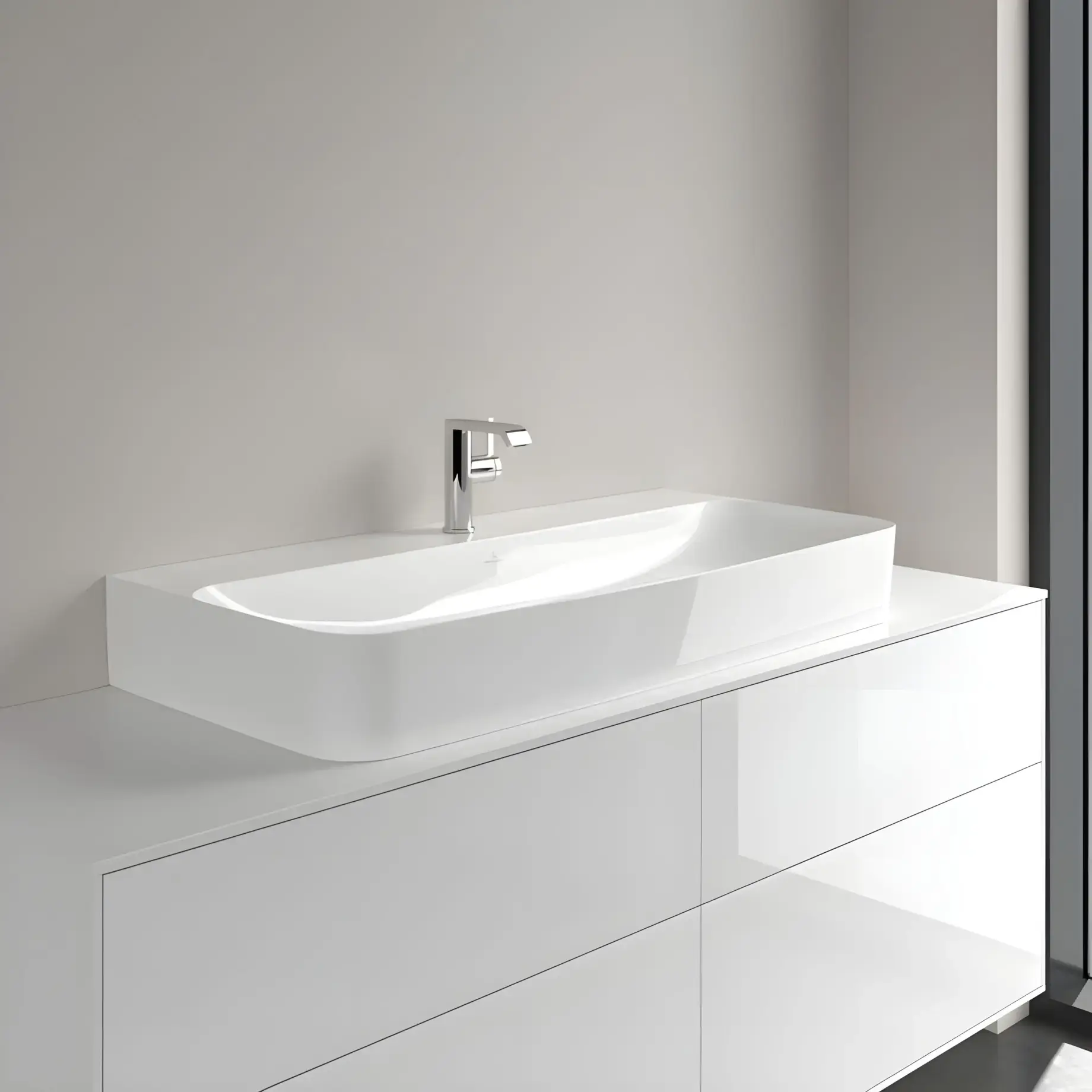 Умивальник Finion Villeroy & Boch 41681BR1 — бічний ракурс