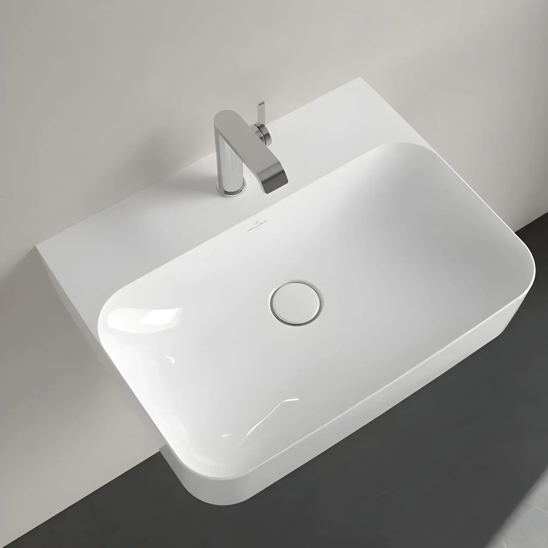 Умивальник Finion Villeroy & Boch 416861R1 — вид ззаду