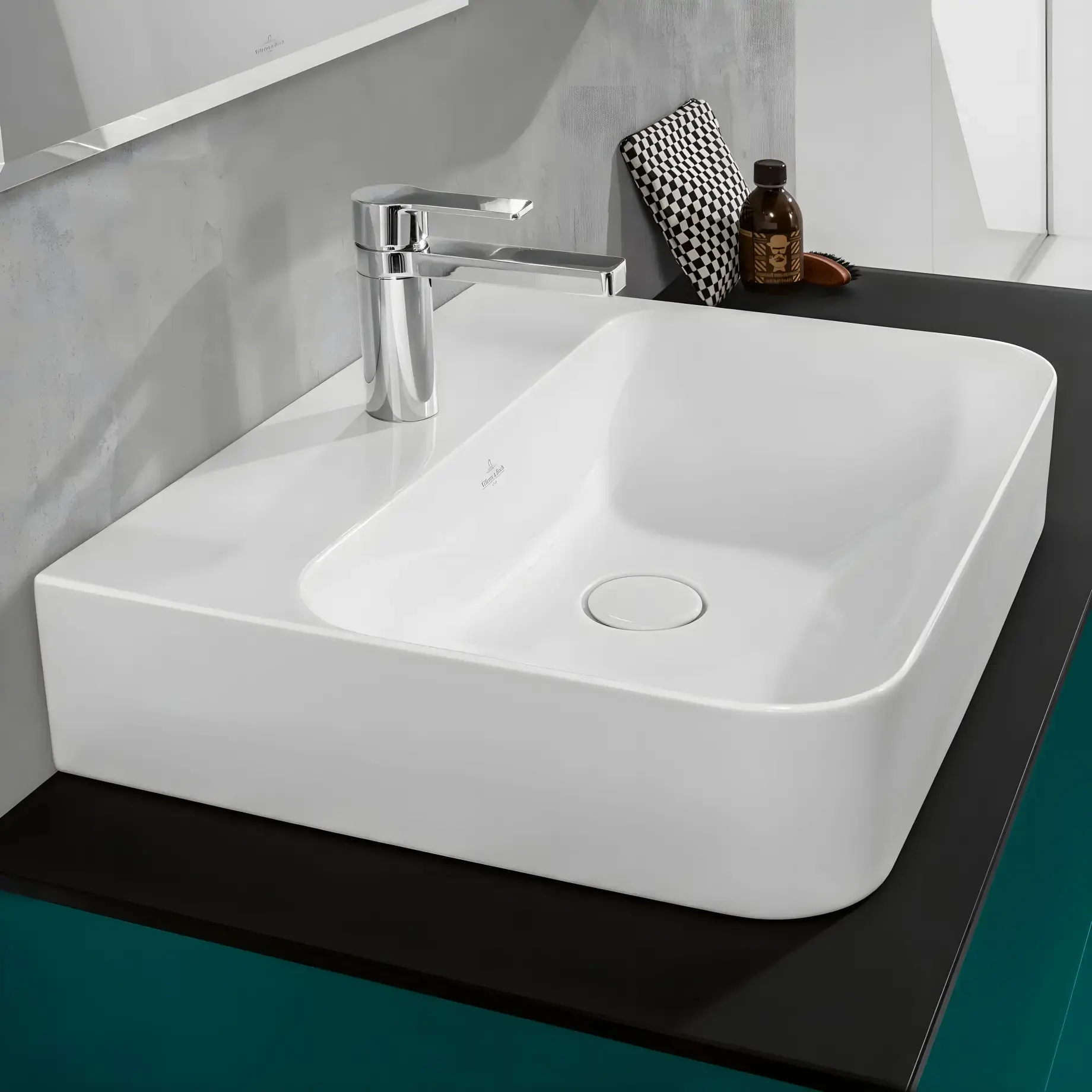 Умивальник Finion Villeroy & Boch 41688CR1 — вид спереду