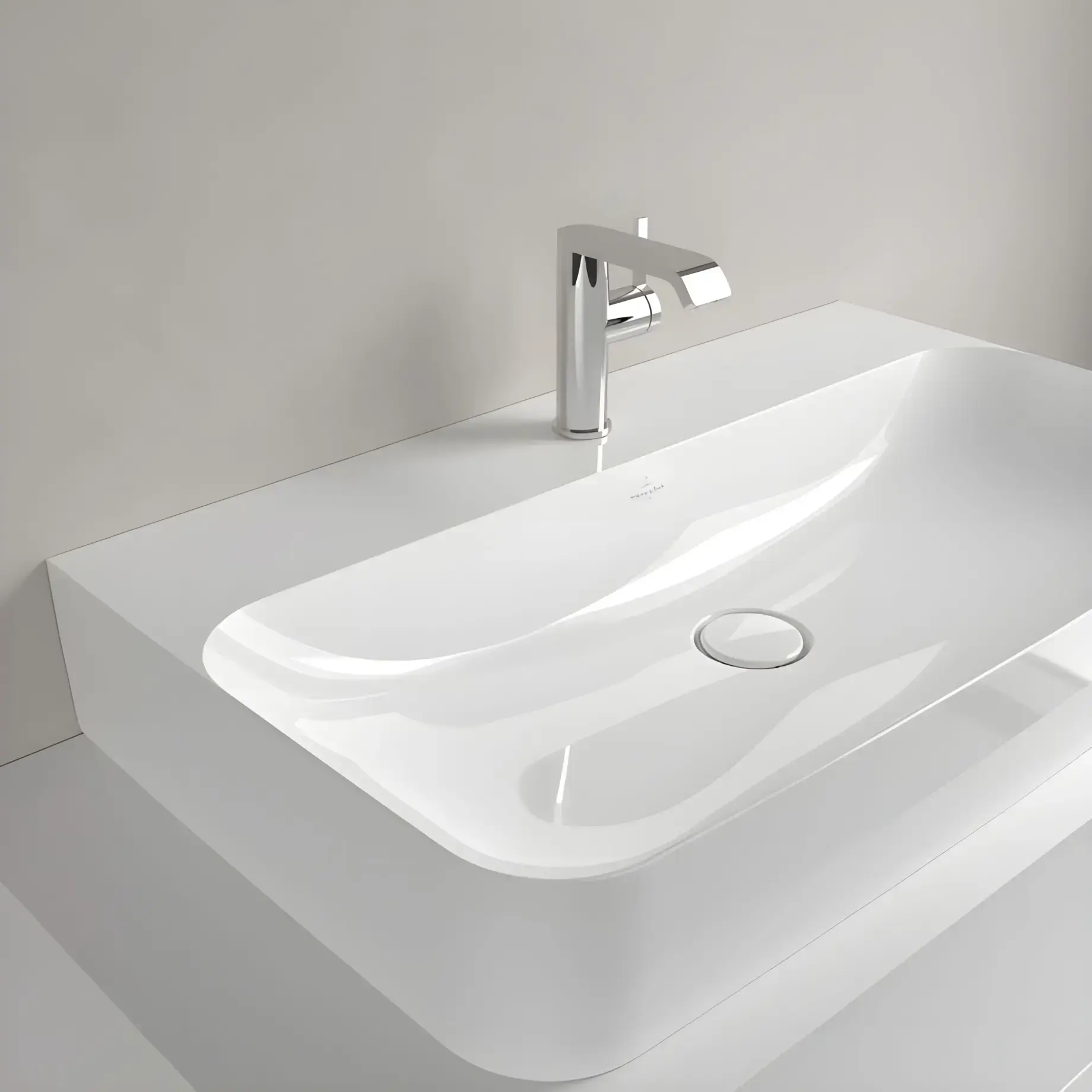 Умивальник Finion Villeroy & Boch 41688LR1 — вид ззаду