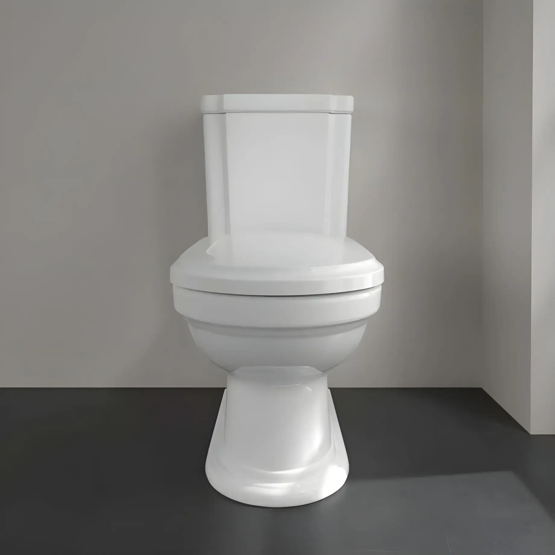 Унітаз-компакт Hommage Villeroy & Boch 666210R1 + 772111R1 White Alpin CeramicPlus — ракурс 3/4
