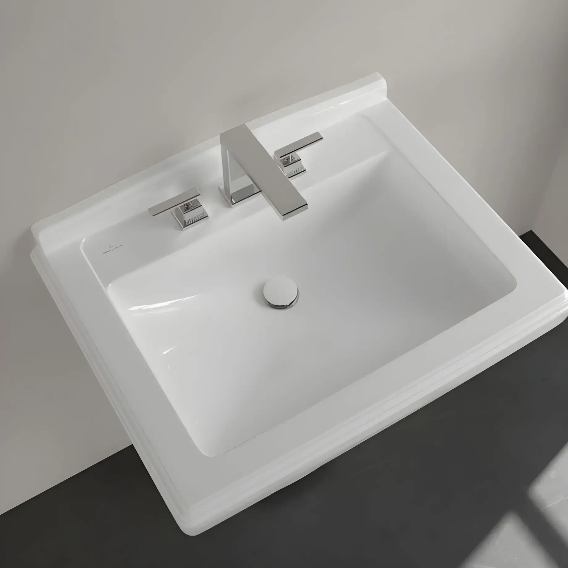 Умивальник Hommage Villeroy & Boch 7101A1R1 — вид ззаду