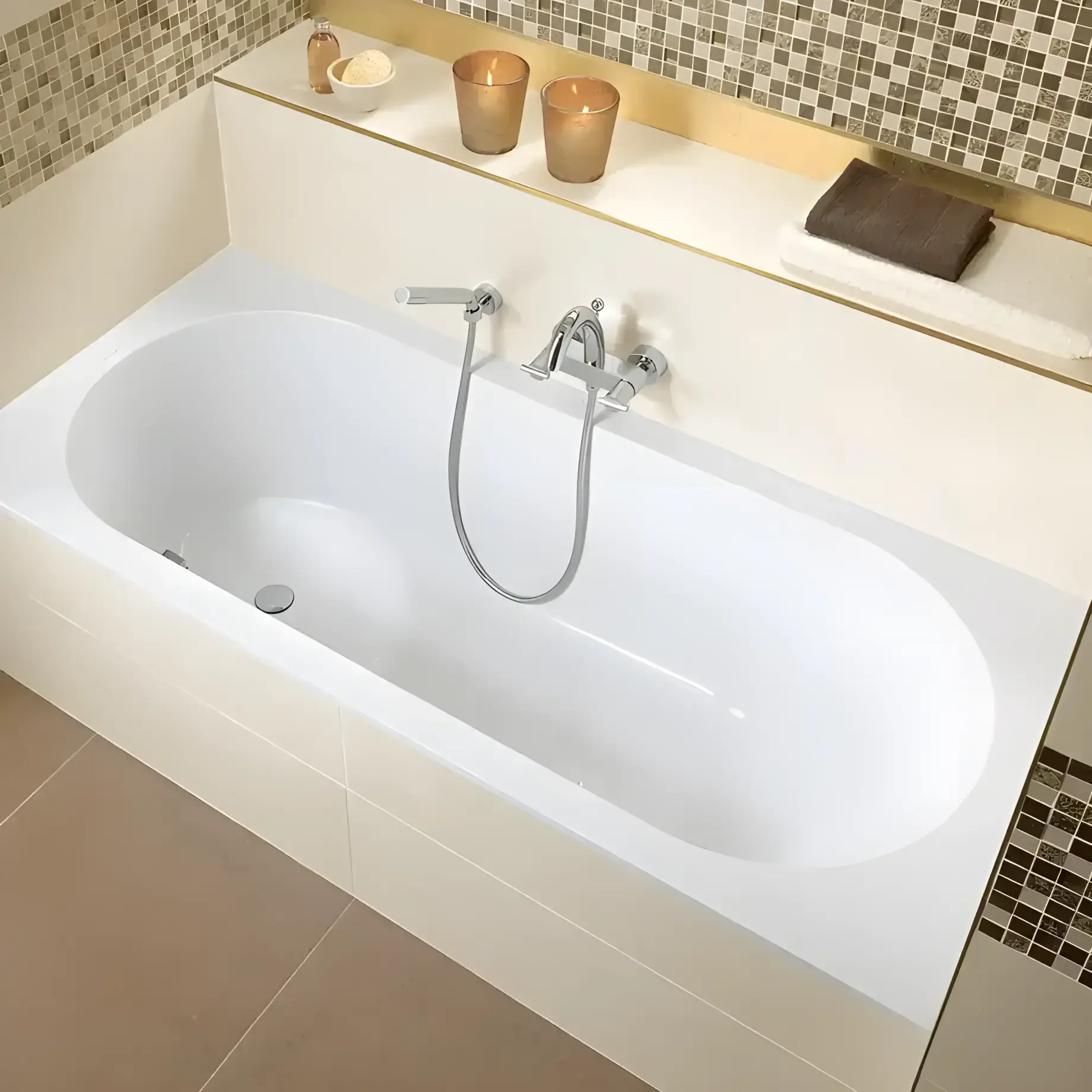 Ванна Libra Villeroy & Boch UBQ180LIB2V-01 — вид спереду