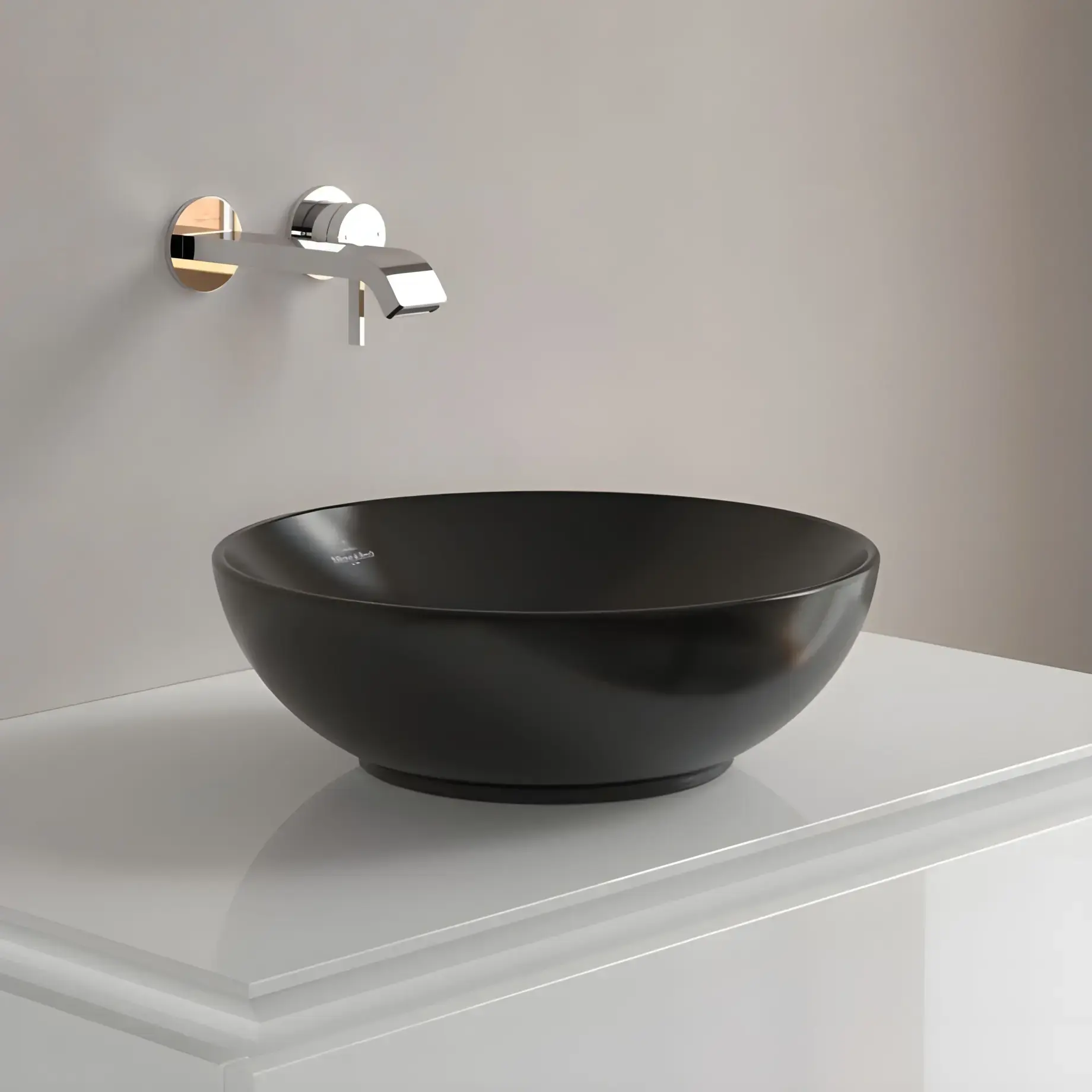 Умывальник Loop & Friends Villeroy & Boch 4A4500R7 — боковой ракурс
