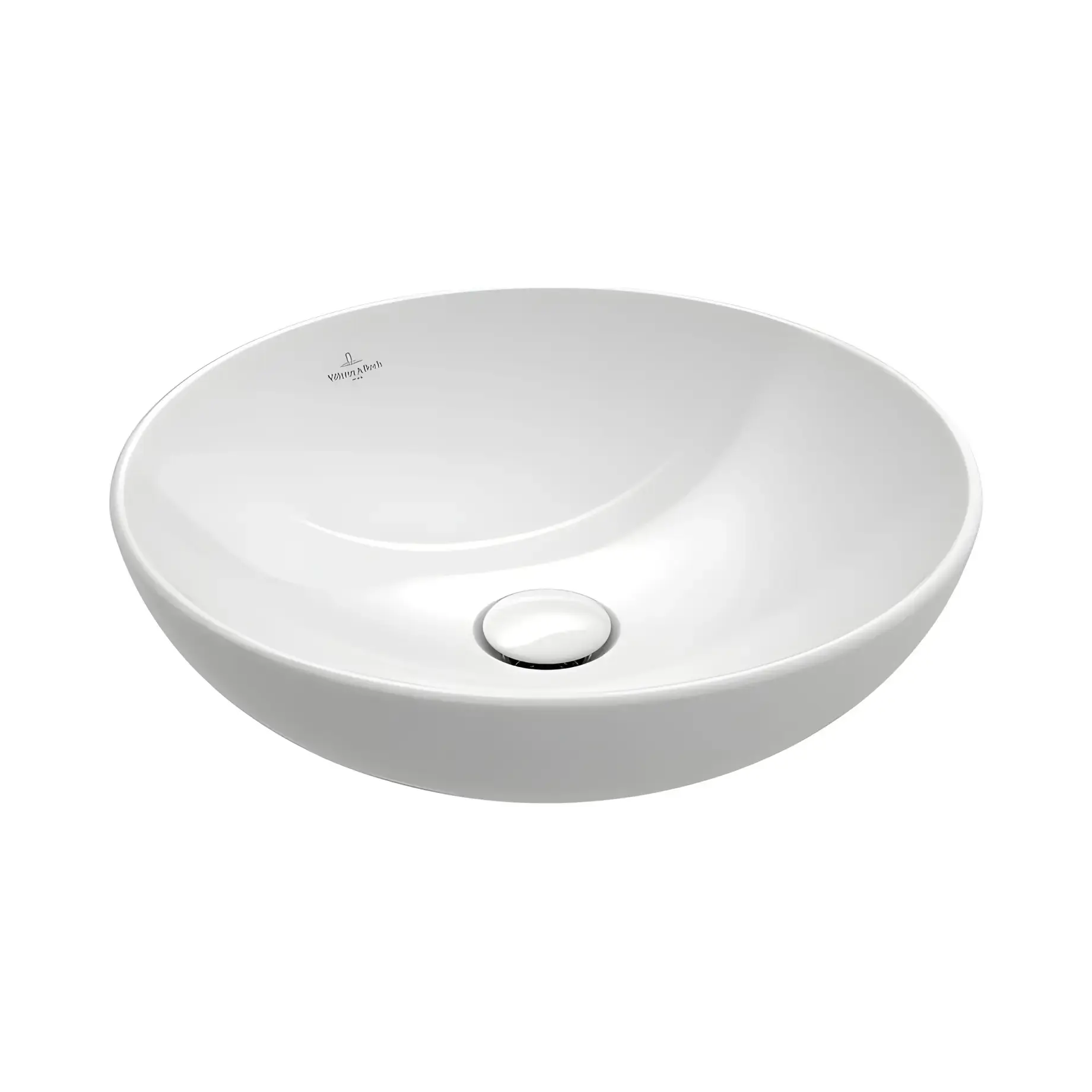 Умивальник Loop & Friends Villeroy & Boch 4A450101 Alpine White 42 х 42 см — вид на білому тлі