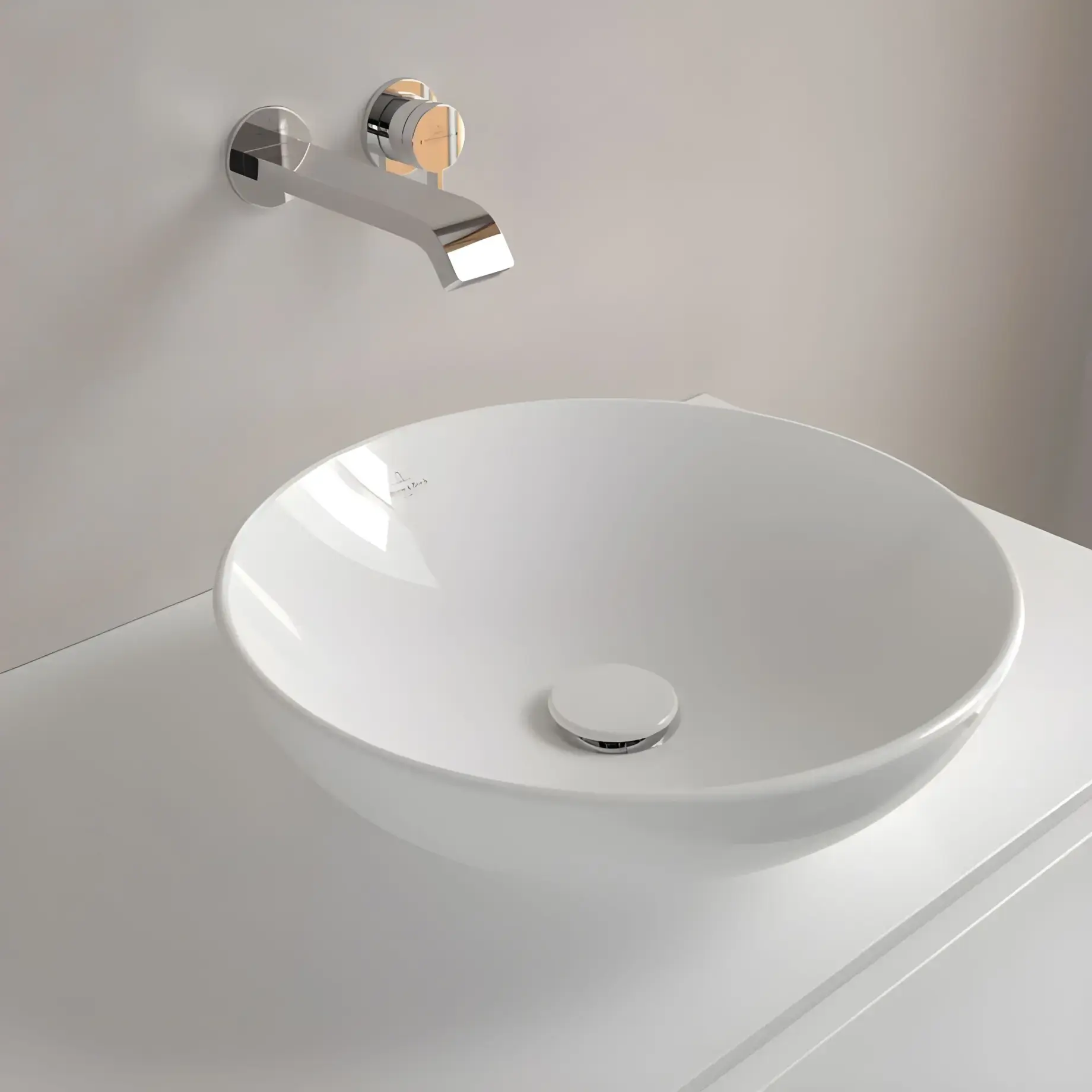 Умывальник Loop & Friends Villeroy & Boch 4A4601R1 — деталь крупным планом