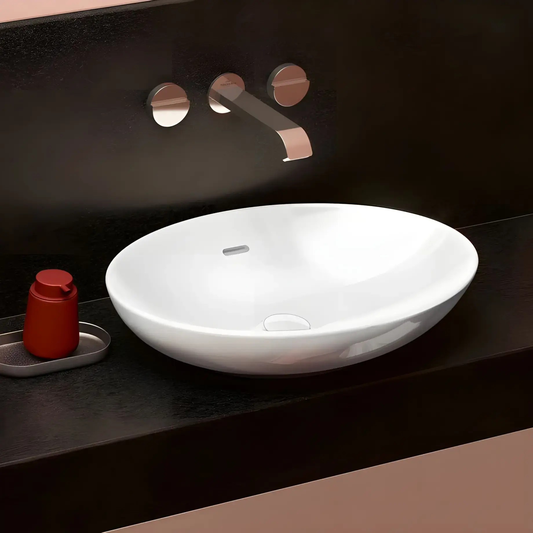 Умивальник Loop & Friends Villeroy & Boch 4A470001 Alpine White — вид спереду