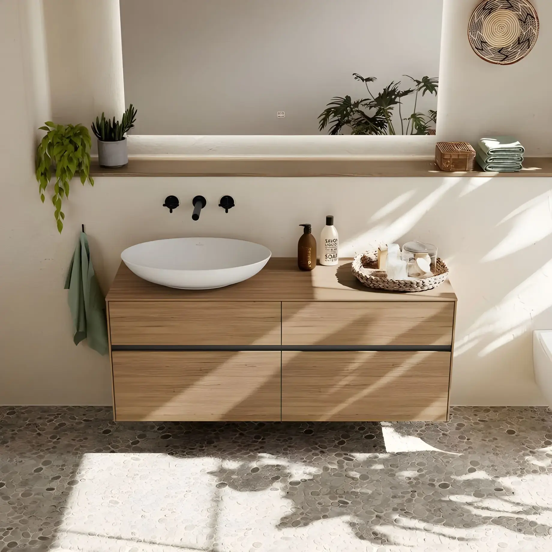 Умивальник Loop & Friends Villeroy & Boch 4A470101 Alpine White — вид спереду