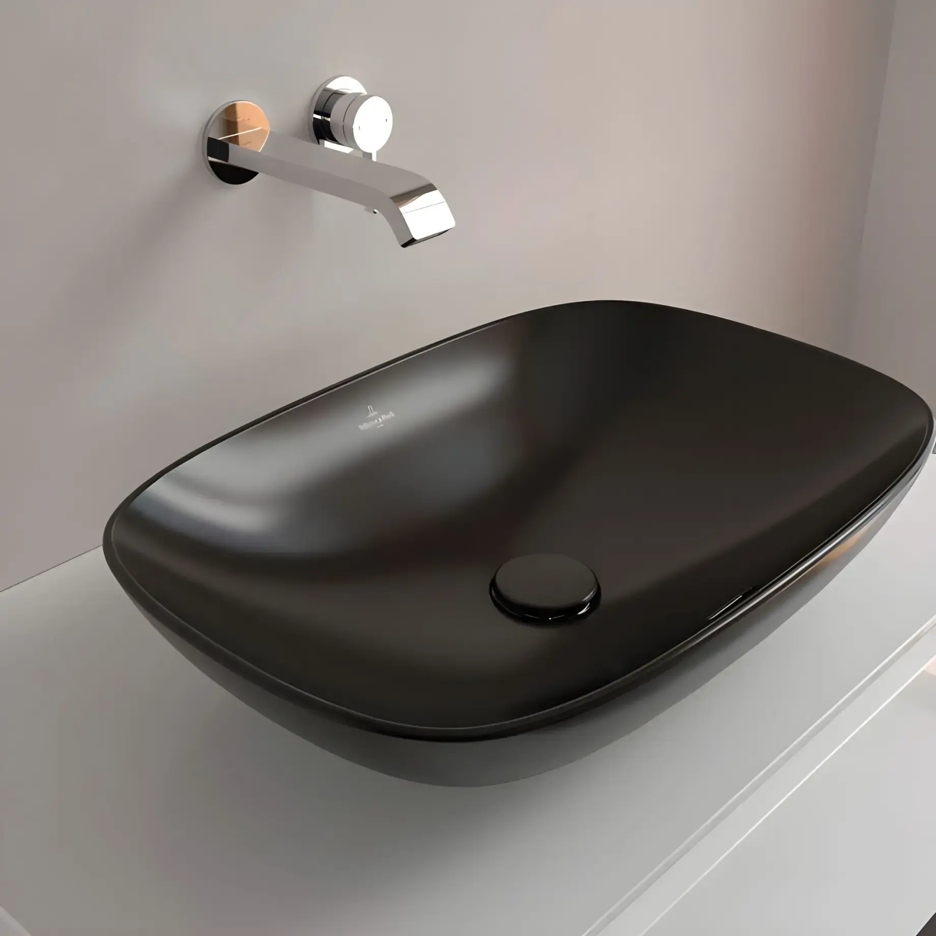Умывальник Loop & Friends Villeroy & Boch 4A4900R7 — ракурс 3/4